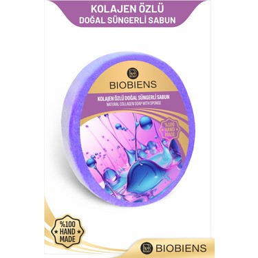 Kolajen Özlü Doğal Süngerli Sabun