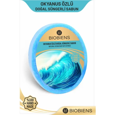 Biobiens Okyanus Özlü Doğal Süngerli Sabun