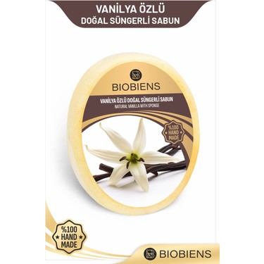 Vanilya Özlü Doğal Süngerli Sabun