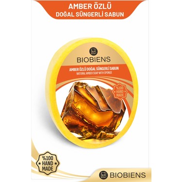 Amber Özlü Doğal Süngerli Sabun