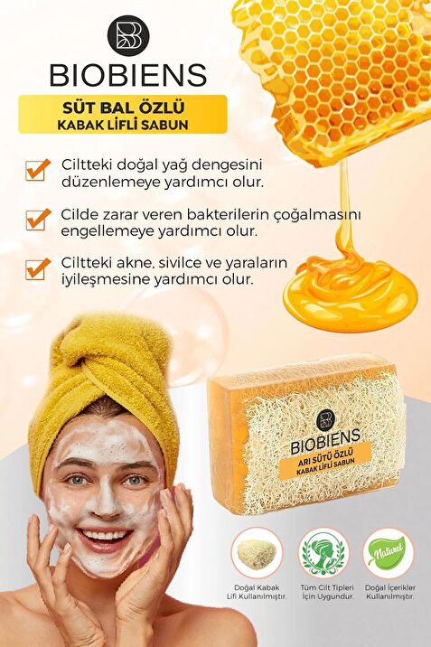 Süt Bal Özlü Kabak Lifli Sabun