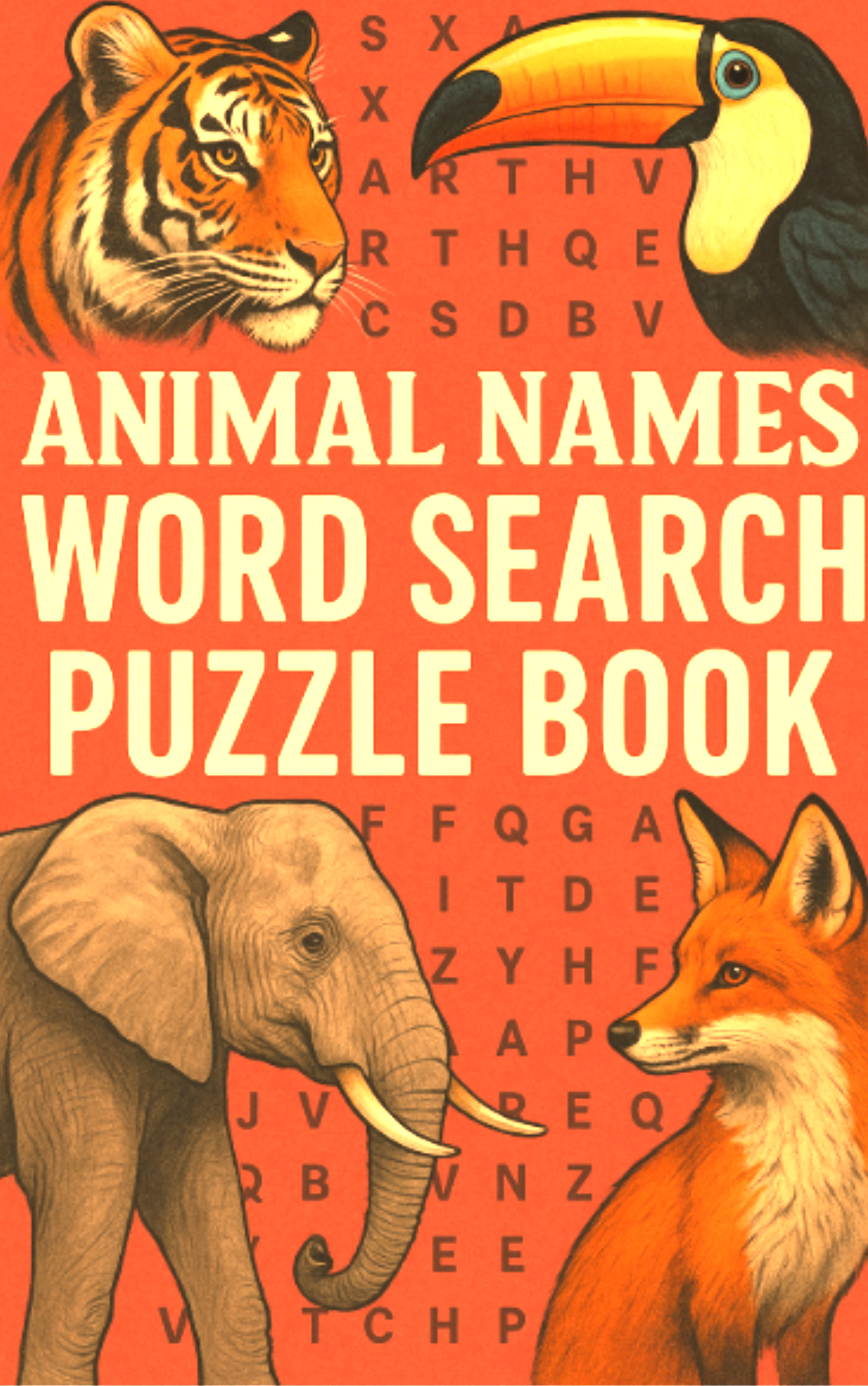 Animal Names Word Search Puzzle Book