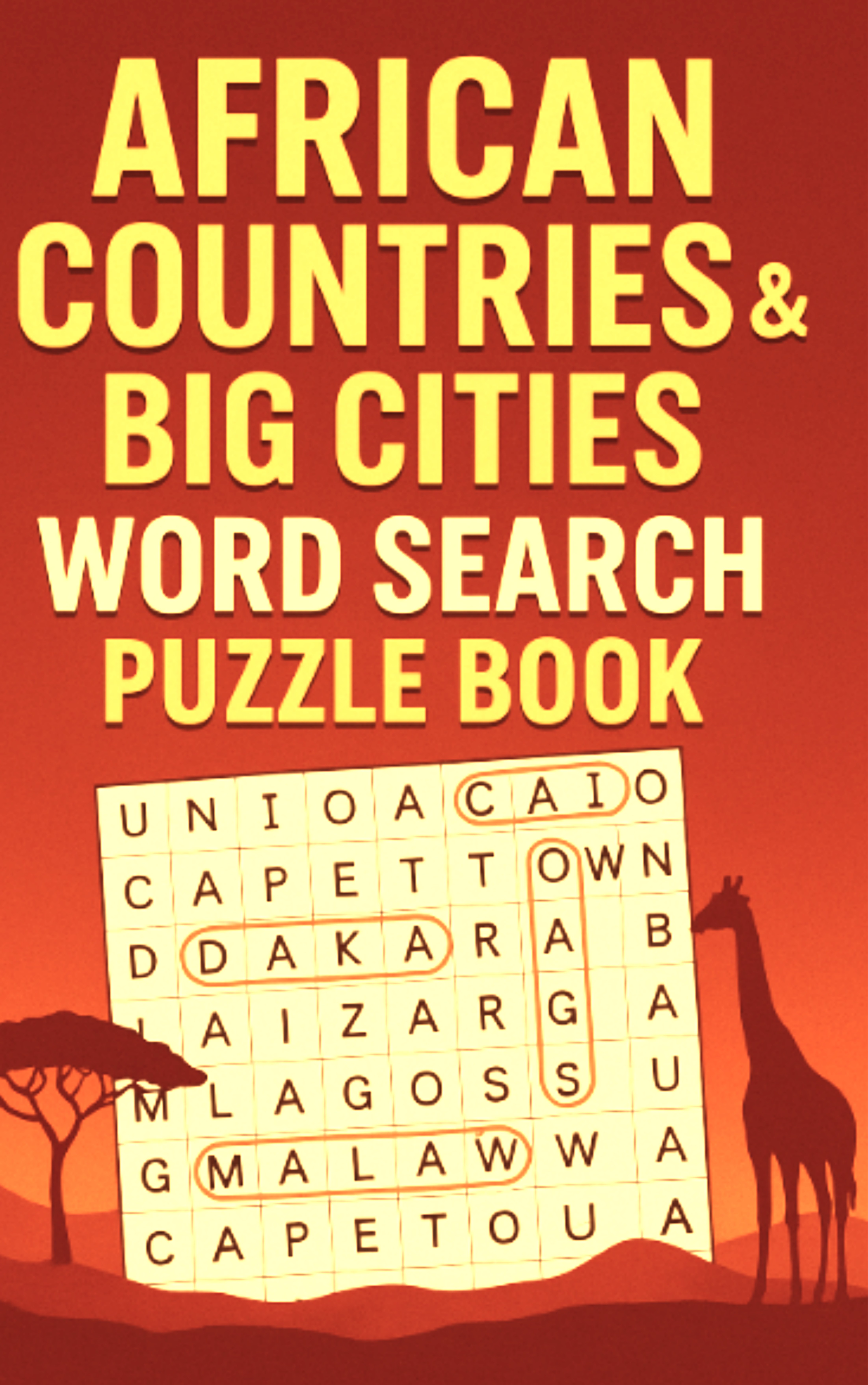 African Countries & Big Cities Word Search Puzzle Book