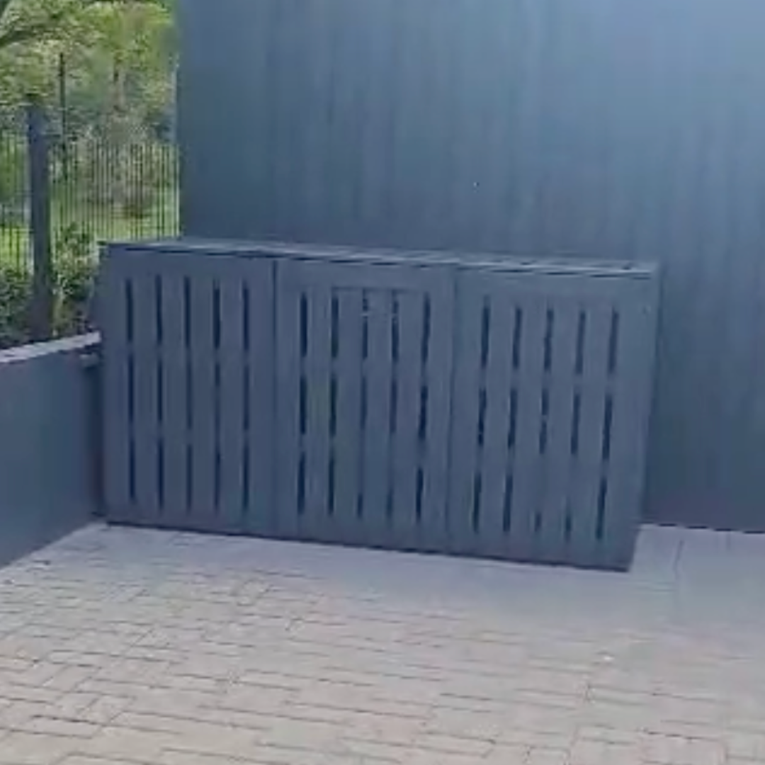 Konteinerių stoginė-dėžė (trivietis, vertikalus)