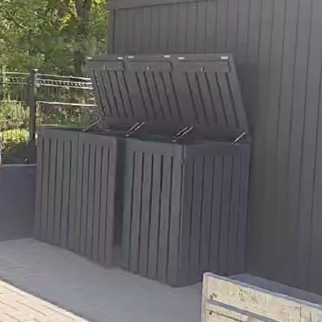 Konteinerių stoginė-dėžė (trivietis, vertikalus)