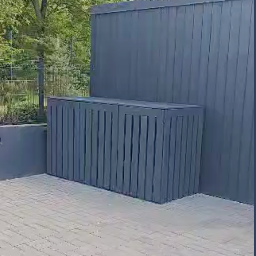 Konteinerių stoginė-dėžė (trivietis, vertikalus)