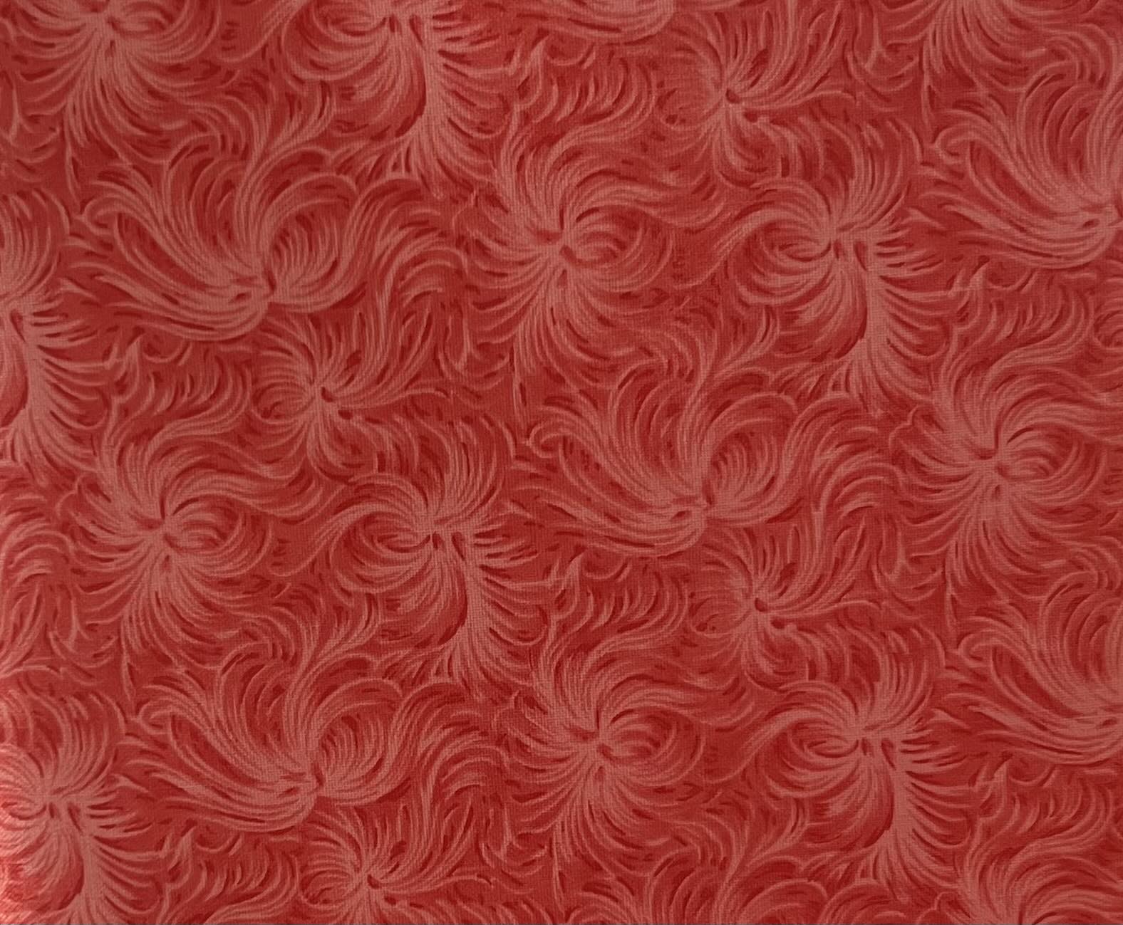 "Day Dream" Red blender Cotton Fabric 