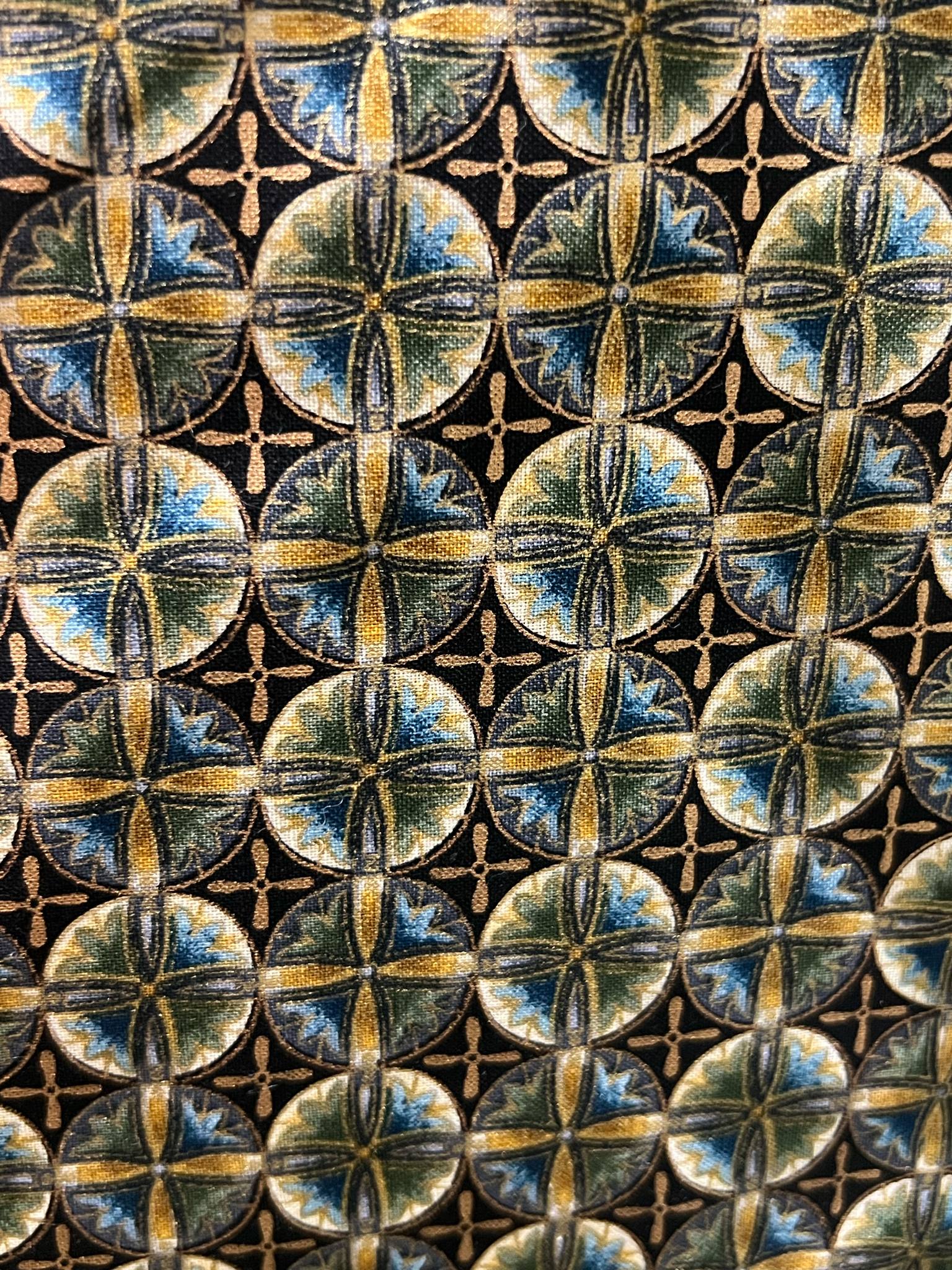 "Geometric Pattern" Cotton Fabric 