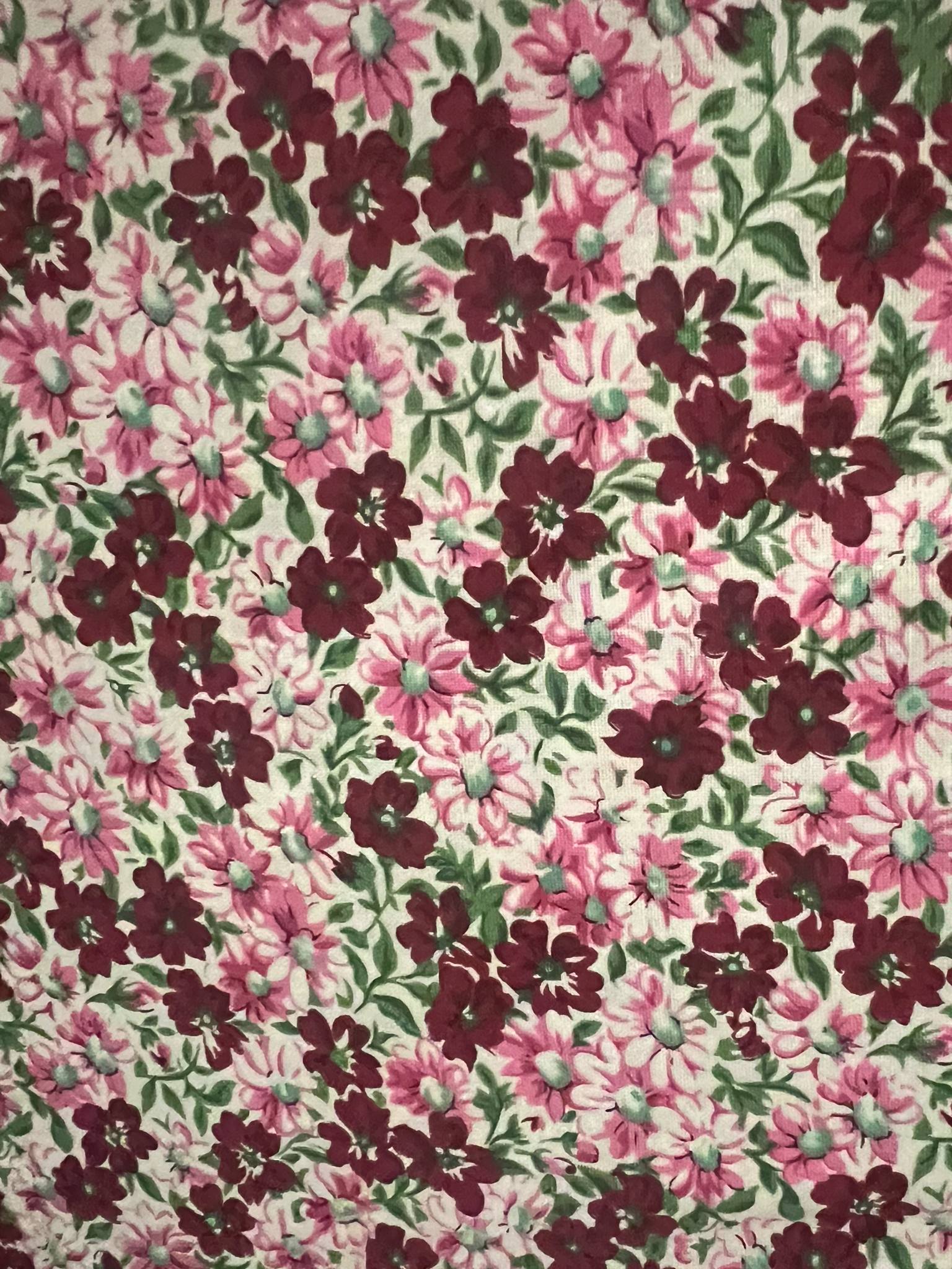 "Floral Patterned" Cotton Fabric
