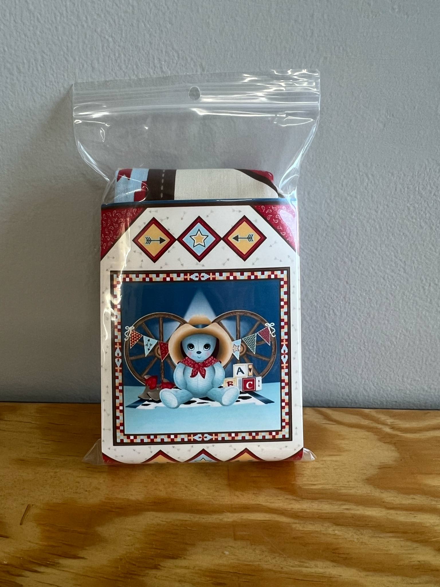 Cowboy Bear Baby Panel