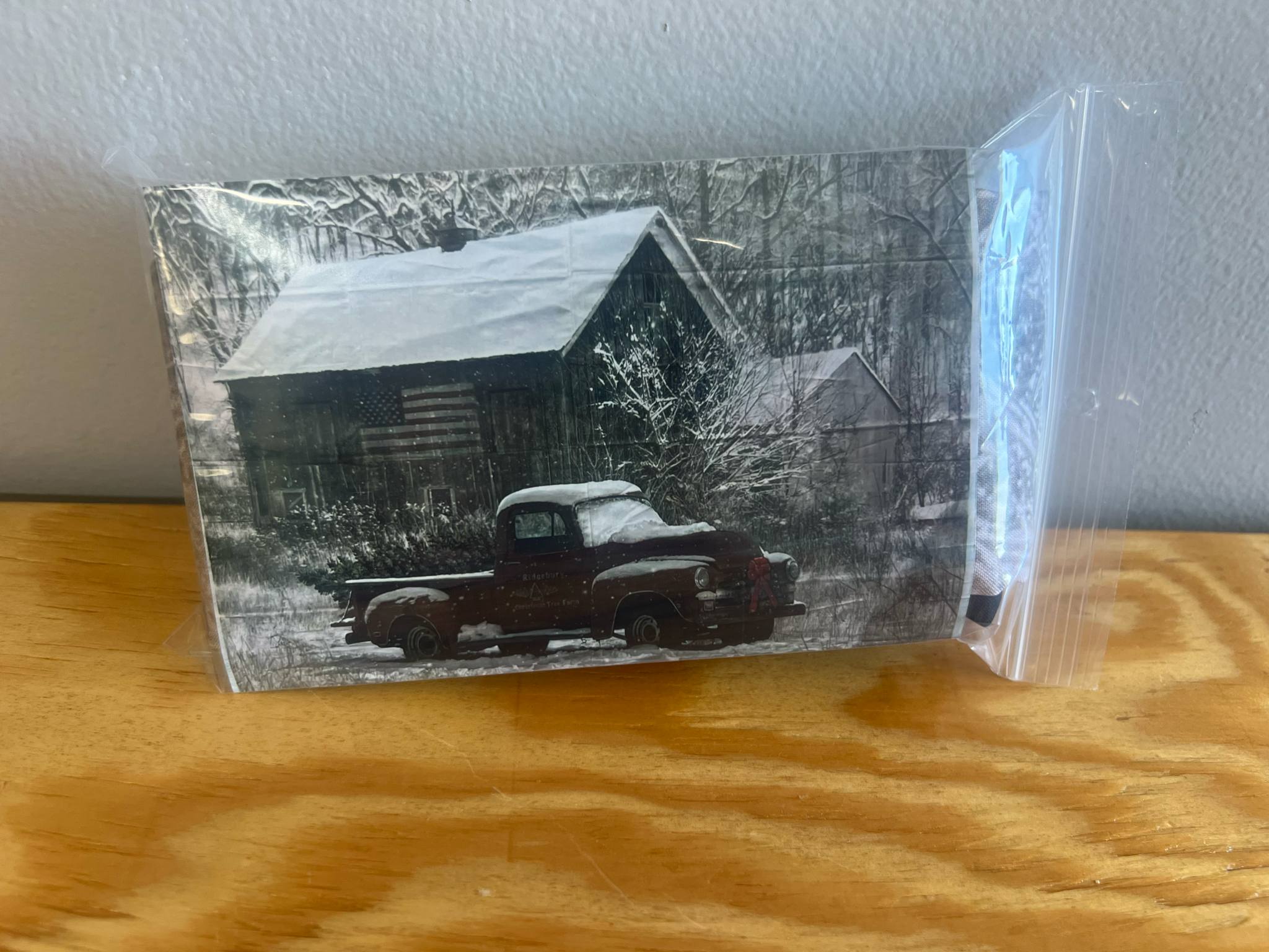 "Winter Time on the Farm" Cotton Fabric Panel 