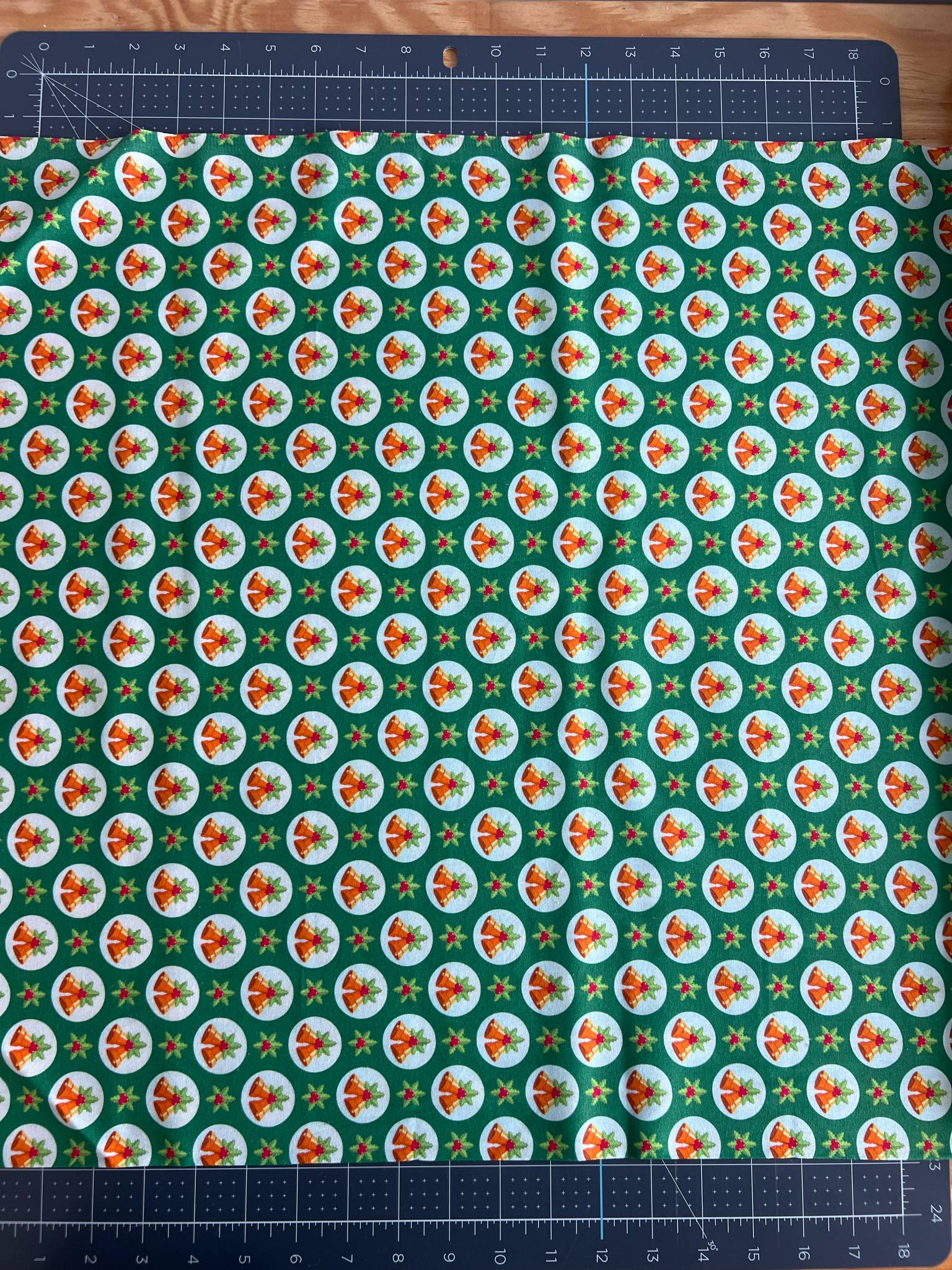 "Christmas Bells" Cotton Fabric 
