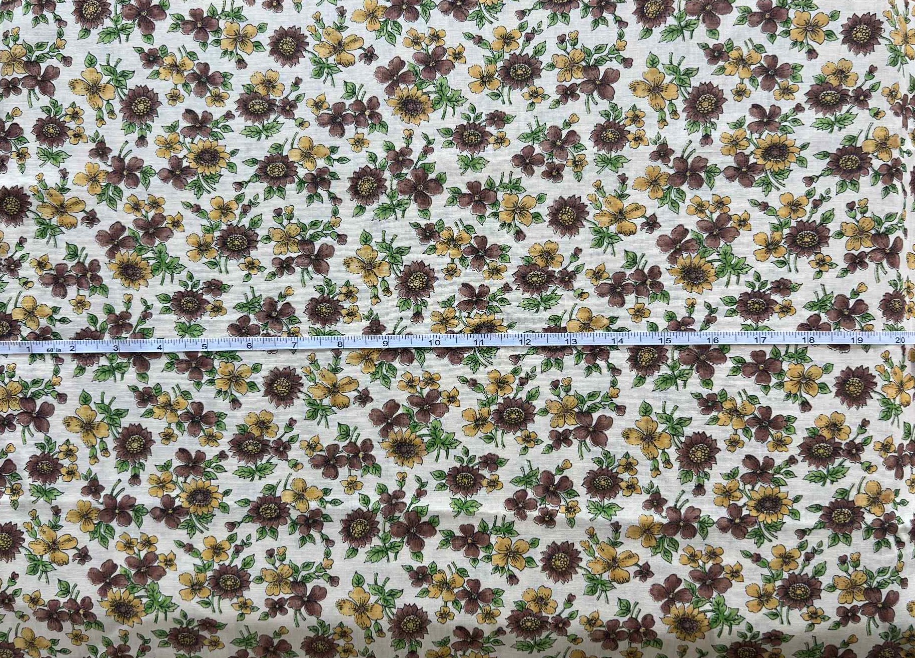 "Fall Flowers" Cotton Fabric 