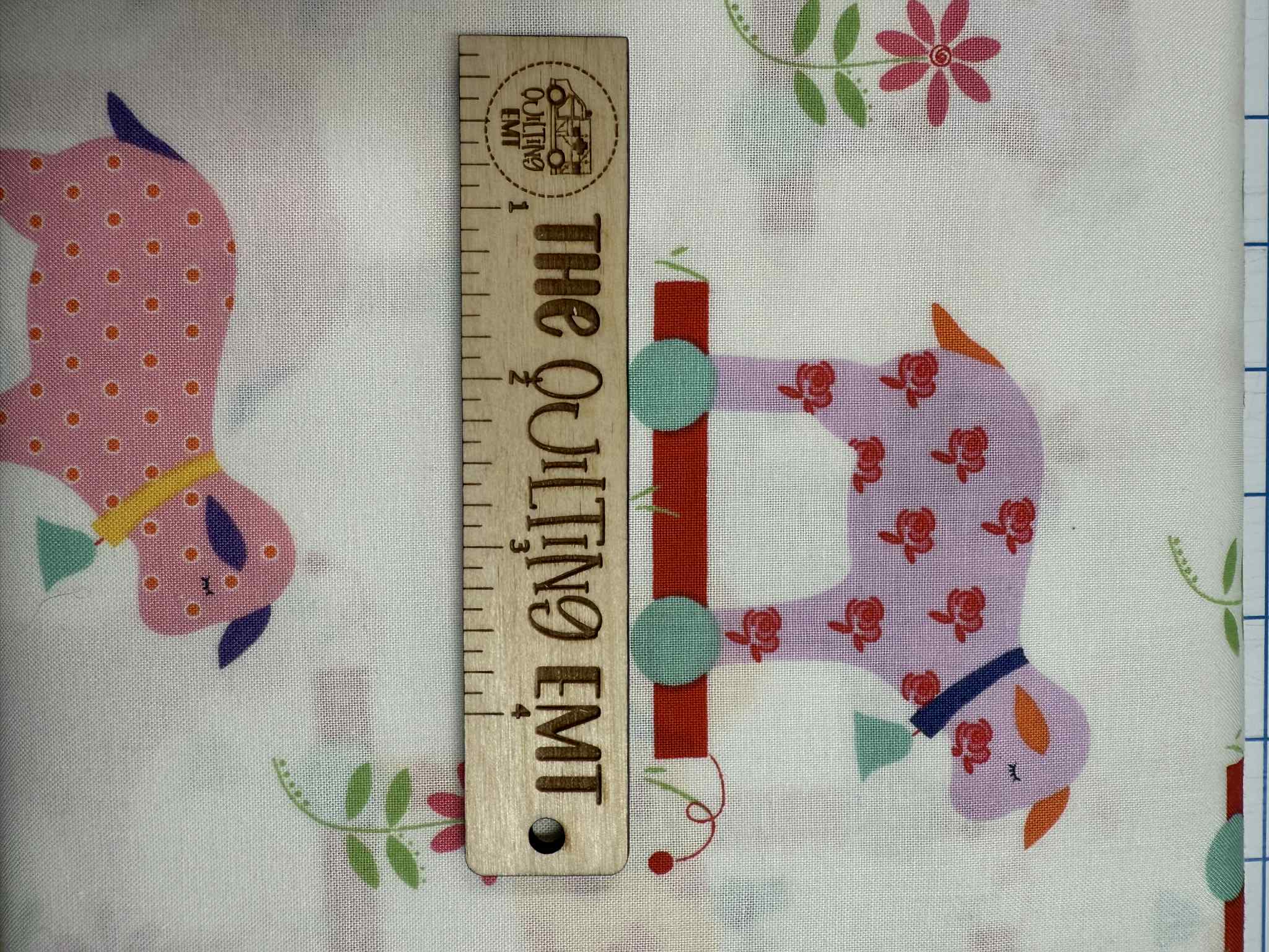 "Celebration by Bunny Hills for MODA. White background with sheep riding skateboards