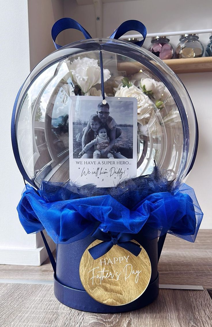 Globo con foto y caja sorpresa