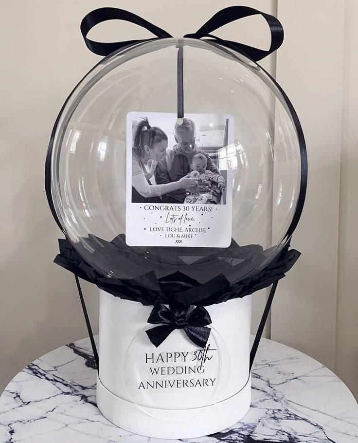 Globo con foto y caja sorpresa