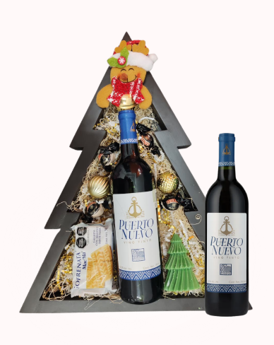 ARCÓN NAVIDEÑO CON VINO PUERTO NUEVO TINTO
