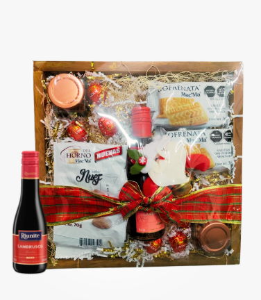 ARCÓN NAVIDEÑO CON VINO Y CHOCOLATES