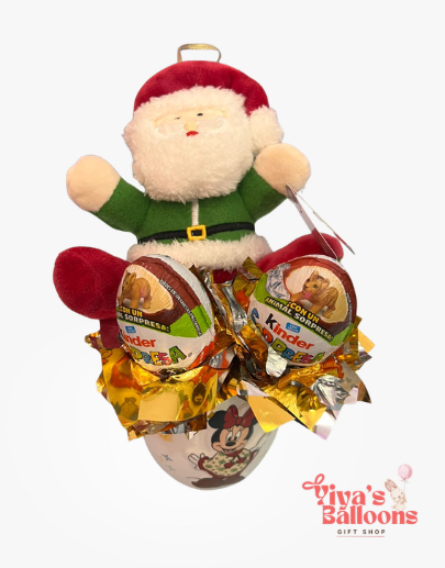 ARREGLO NAVIDEÑO CON PELUCHE