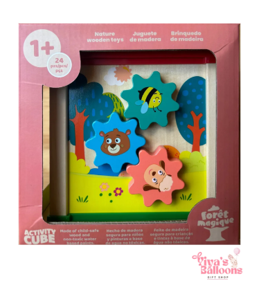 Cubo de Actividades de Madera