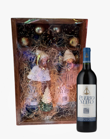 ARCÓN NAVIDEÑO CON VINO Y ANGELES