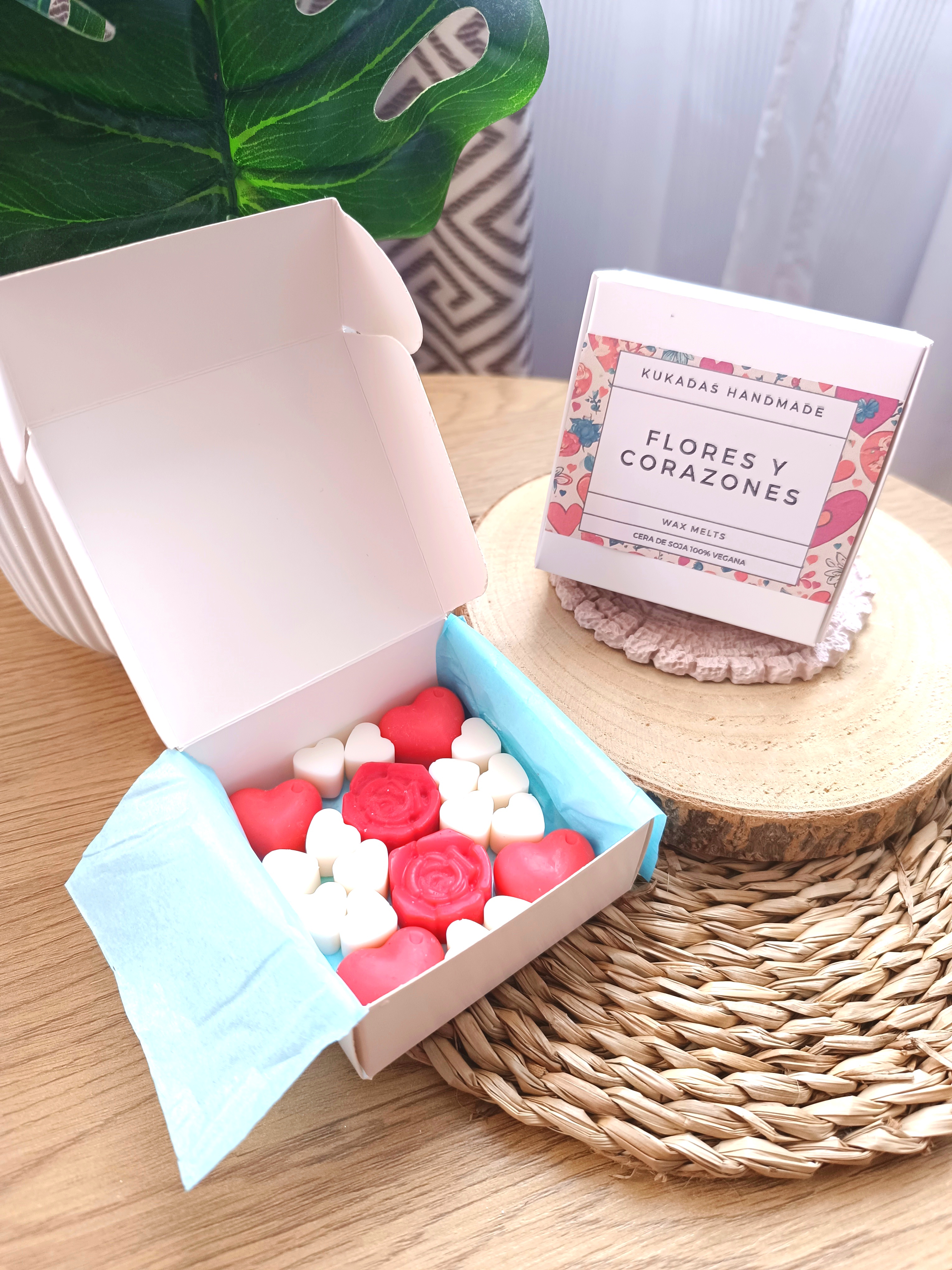Wax Melts de Flores y Corazones