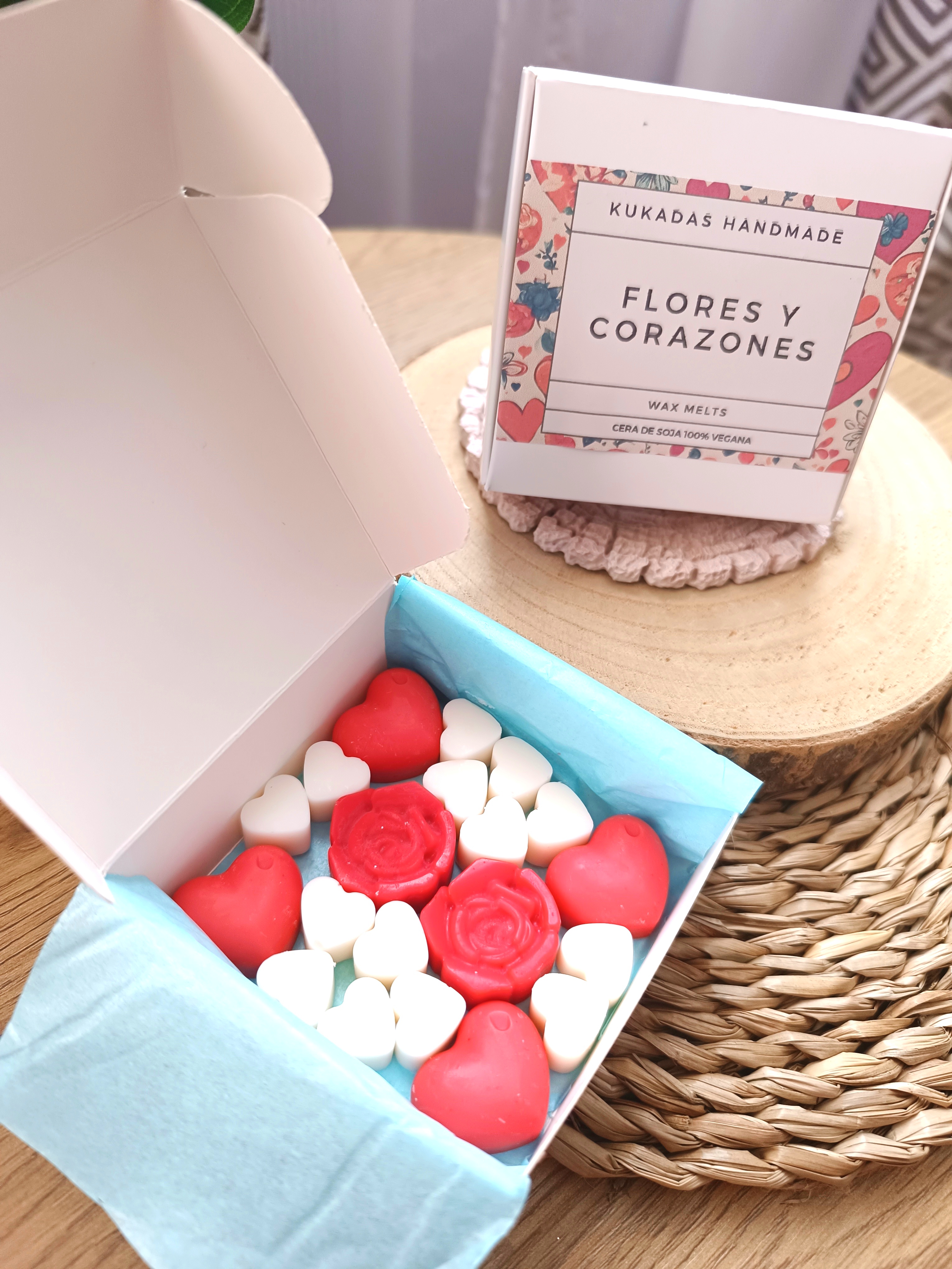 Wax Melts de Flores y Corazones