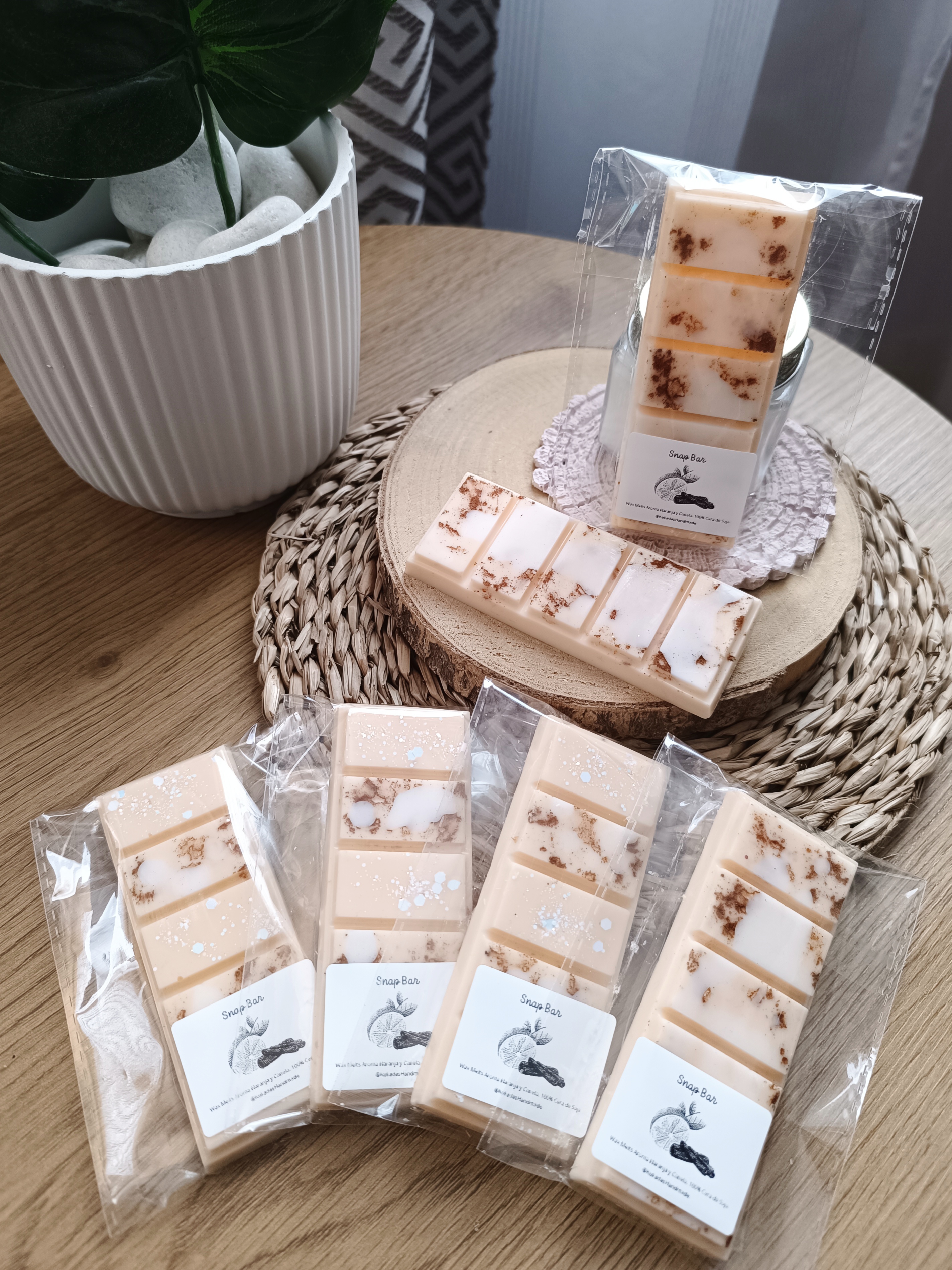 Wax Melts Snap Bar Naranja y Canela