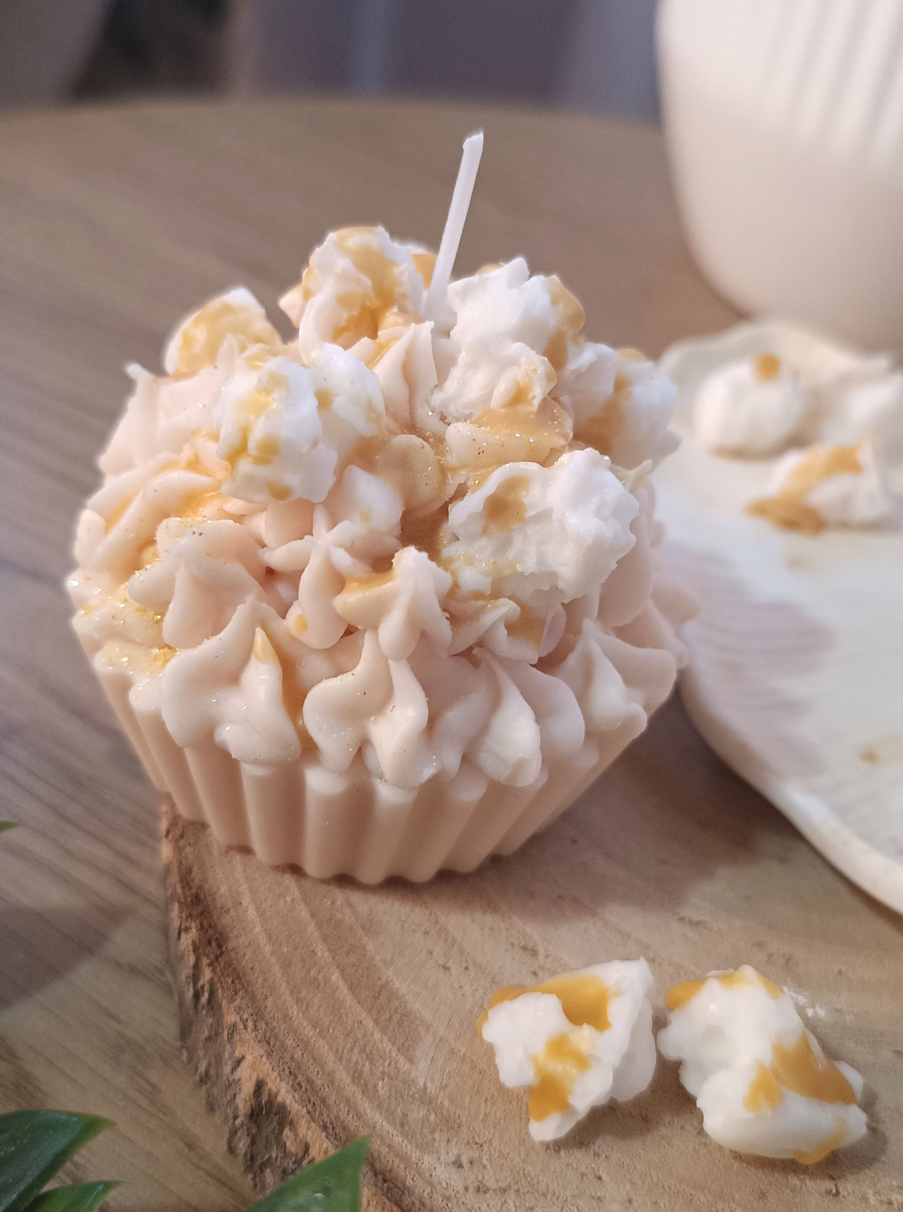 Vela de Postre Decorativa Palomitas Dulces