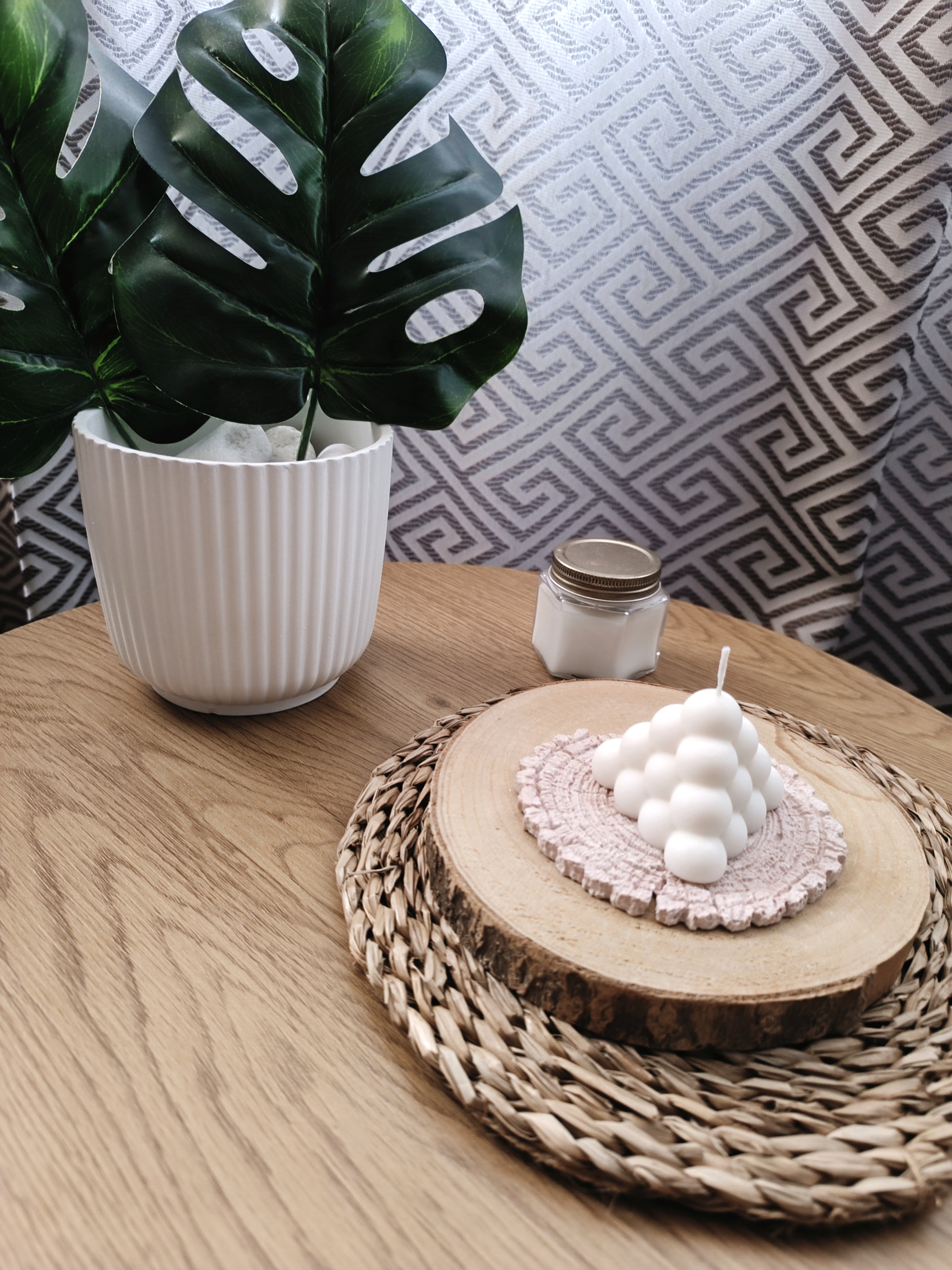 Vela Decorativa Bubble Pirámide