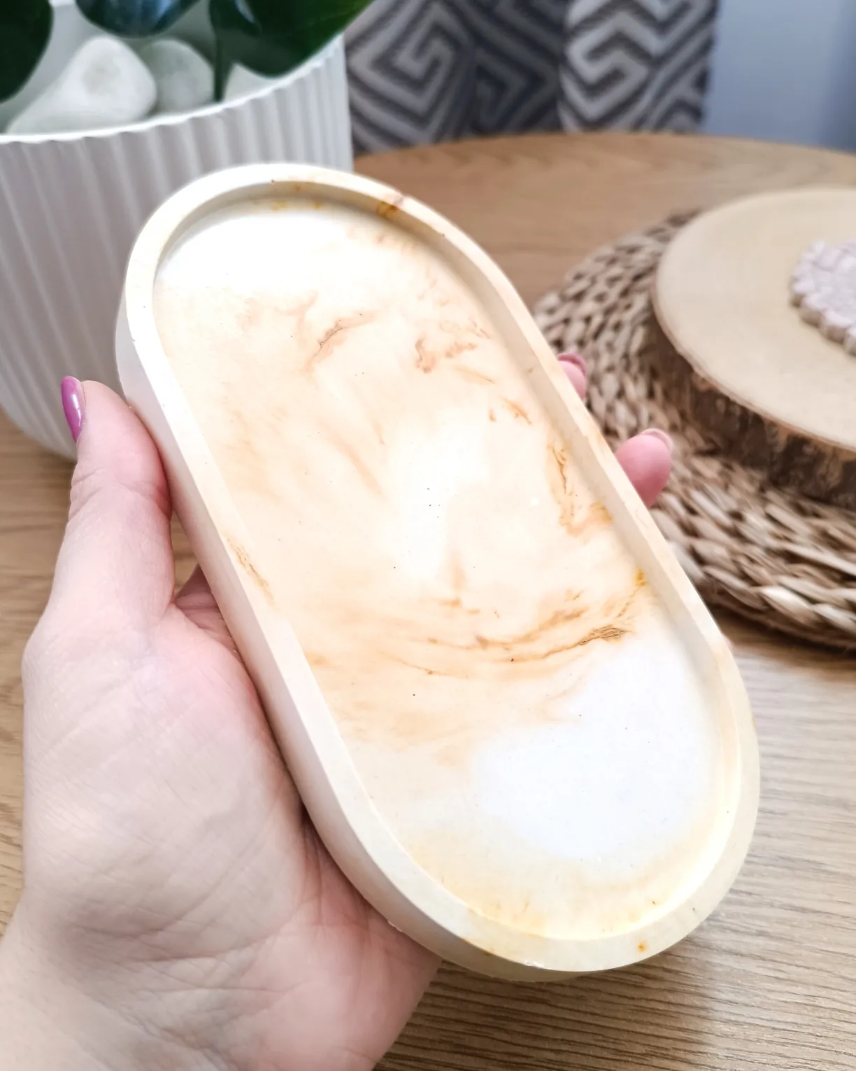 Bandeja Decorativa Ovalada