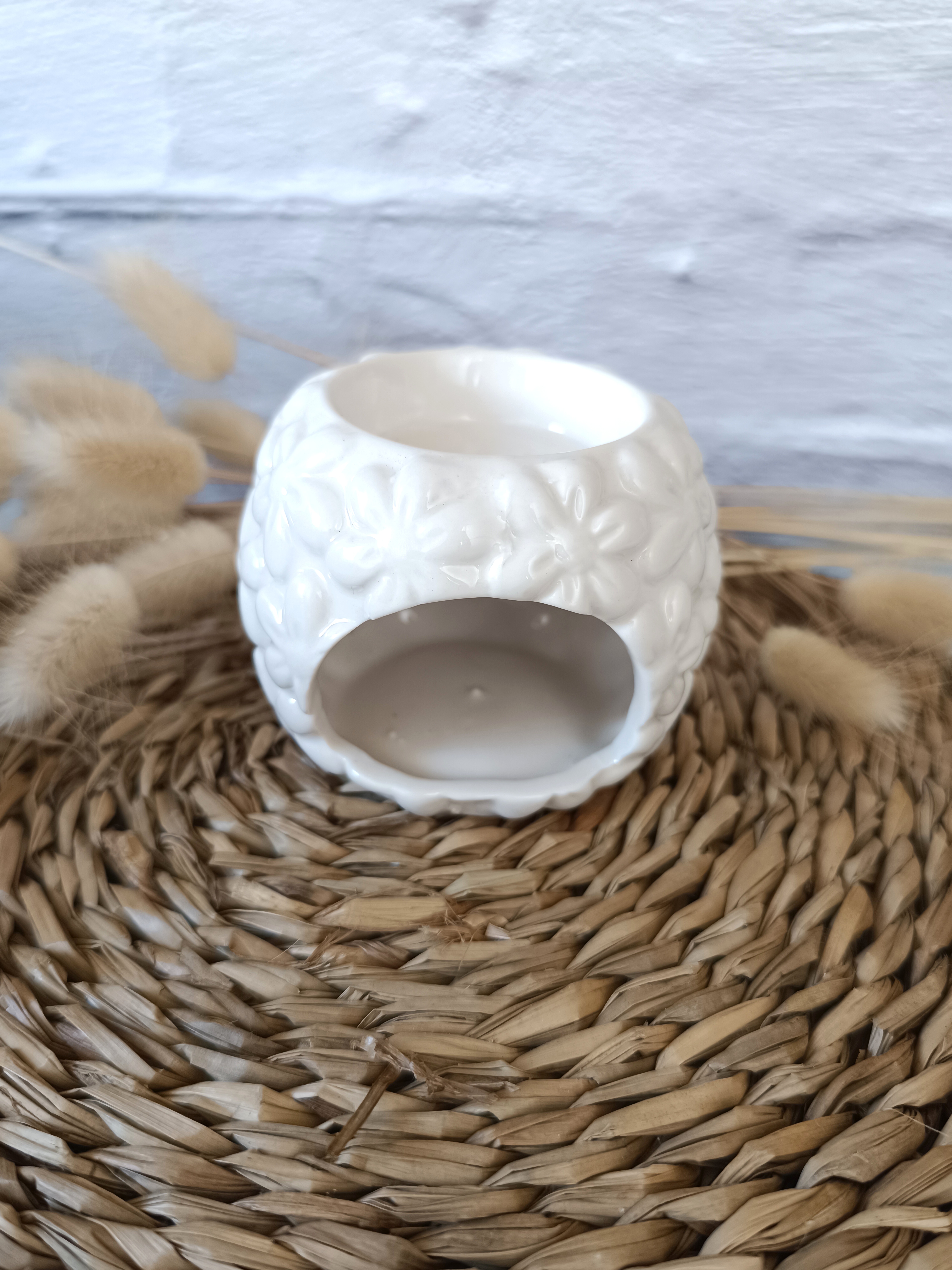 Quemador Cerámica redondo Flores