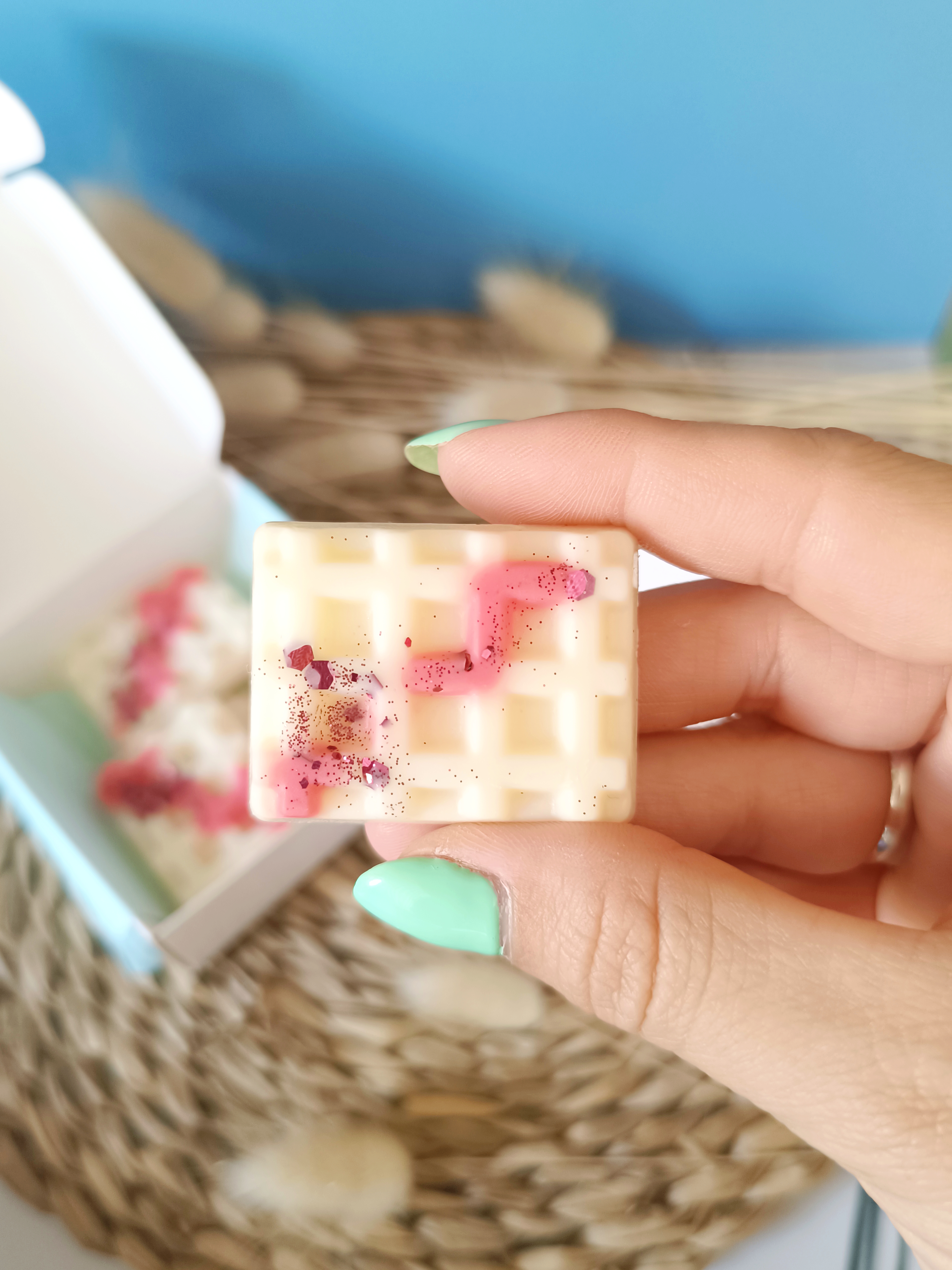Wax Melts Pack 3 Gofres Vainilla Caramelo Frambuesa