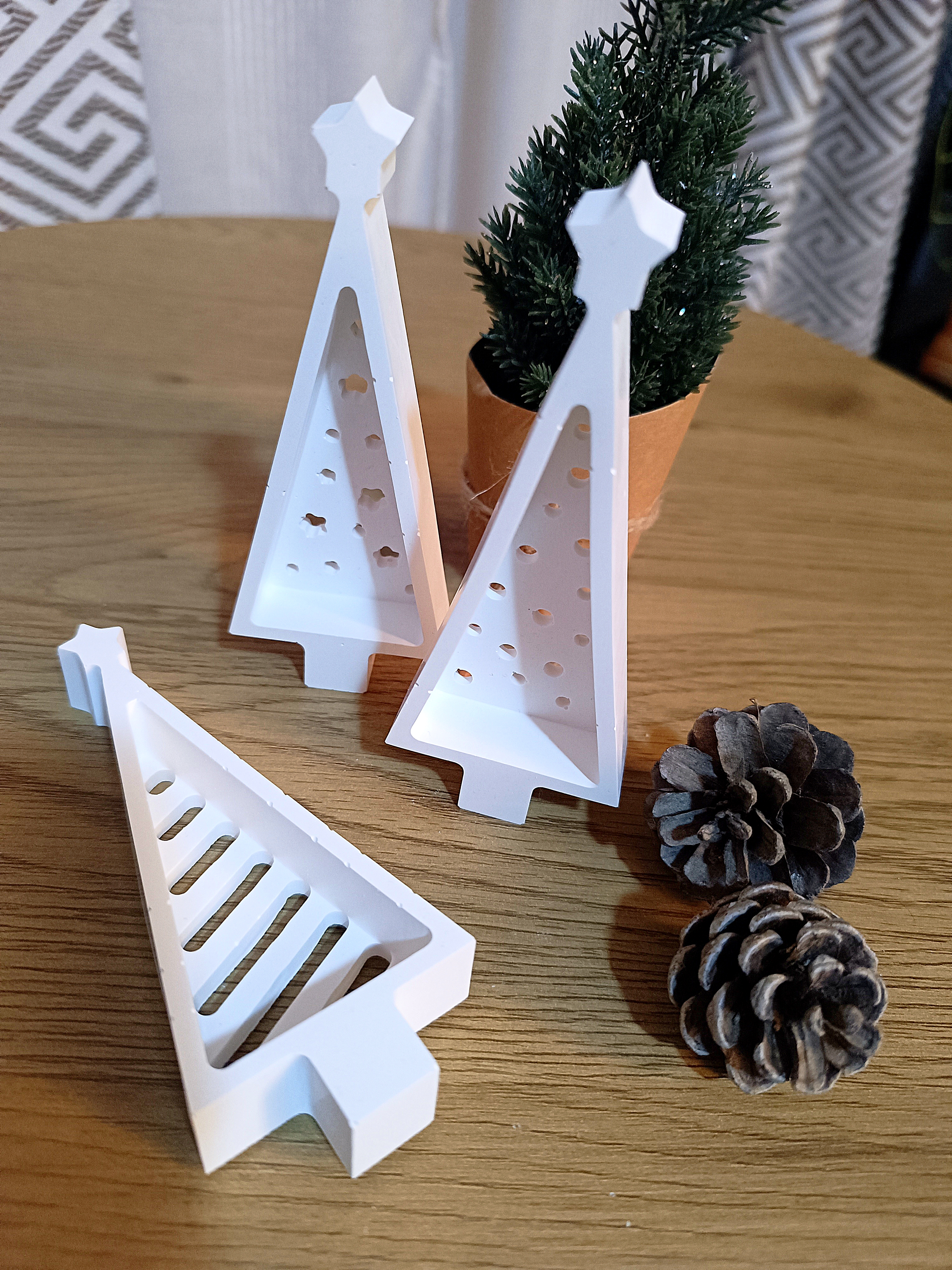 Árboles de Navidad decorativos - Pack de 3 piezas