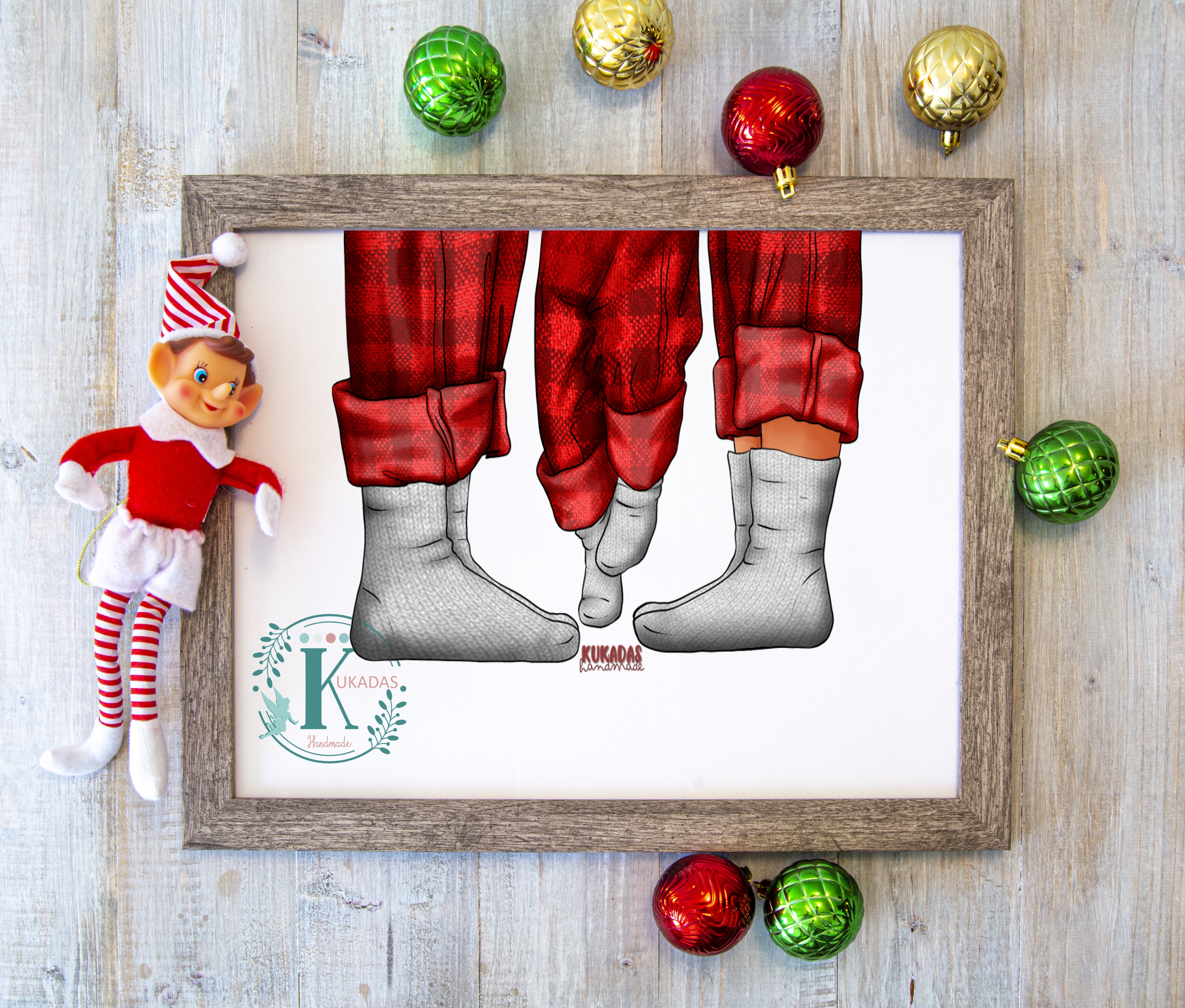 LÁMINA DIGITAL - Mi Primera Navidad - ROJO