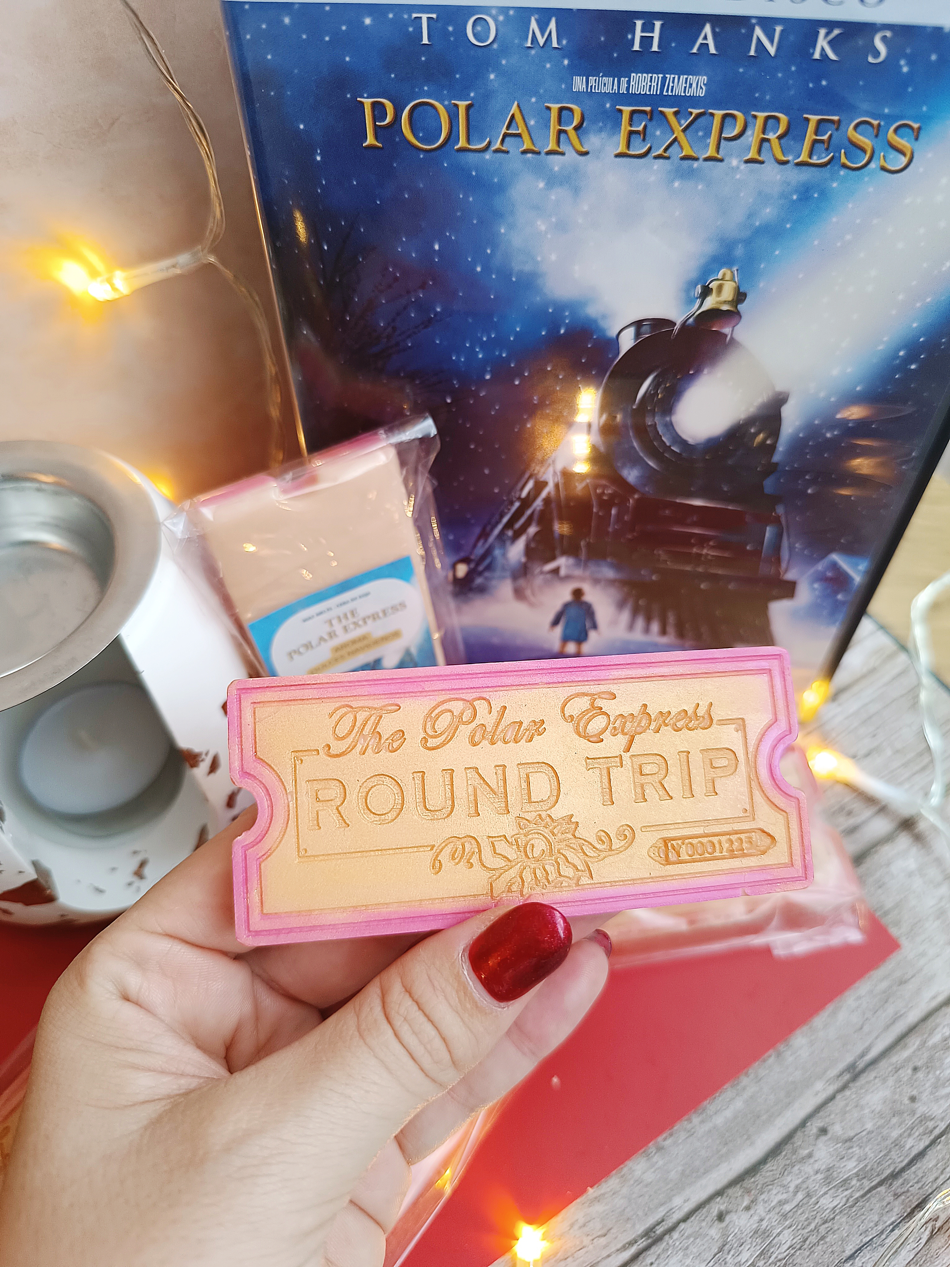 Wax Melts Polar Express - Billete dorado