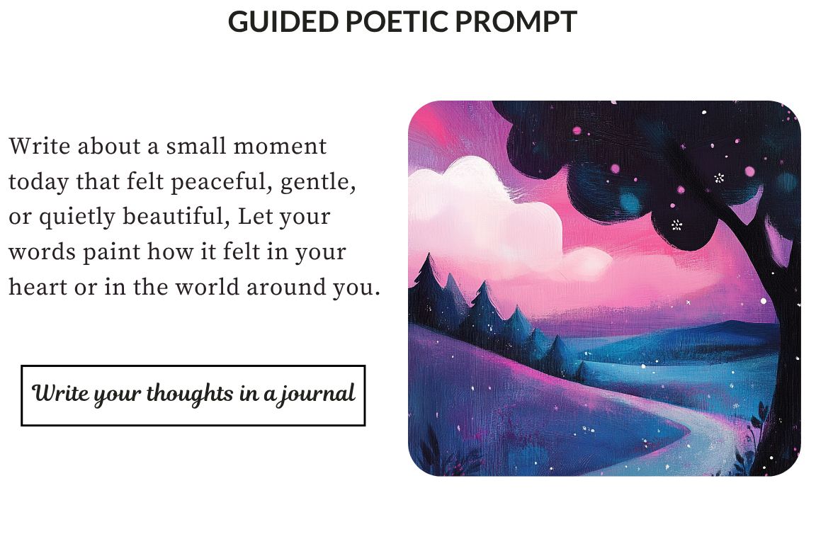 Guided Poetic Prompt Card