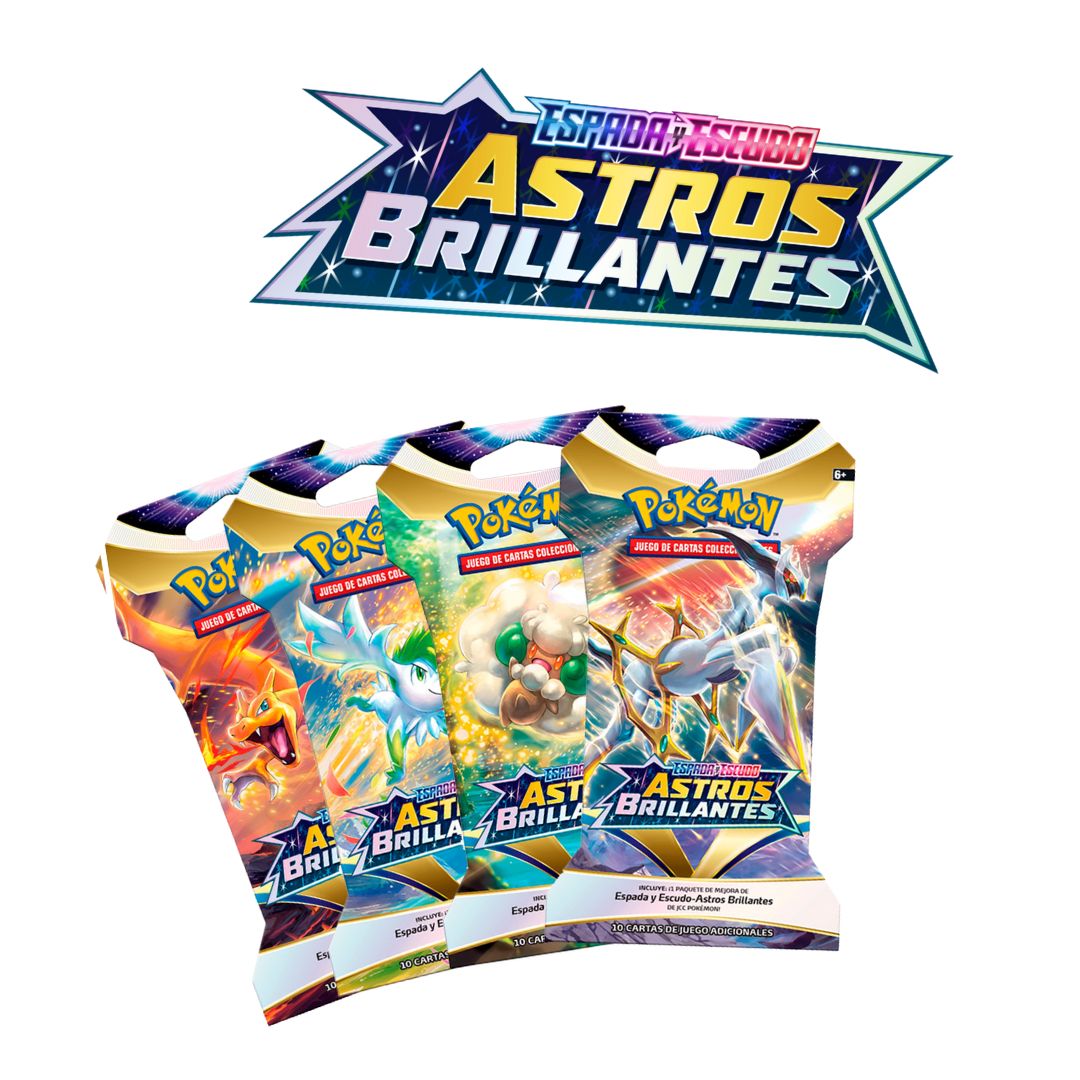 Pokémon TCG: Booster - Astros Brillantes (10 Cartas) *español