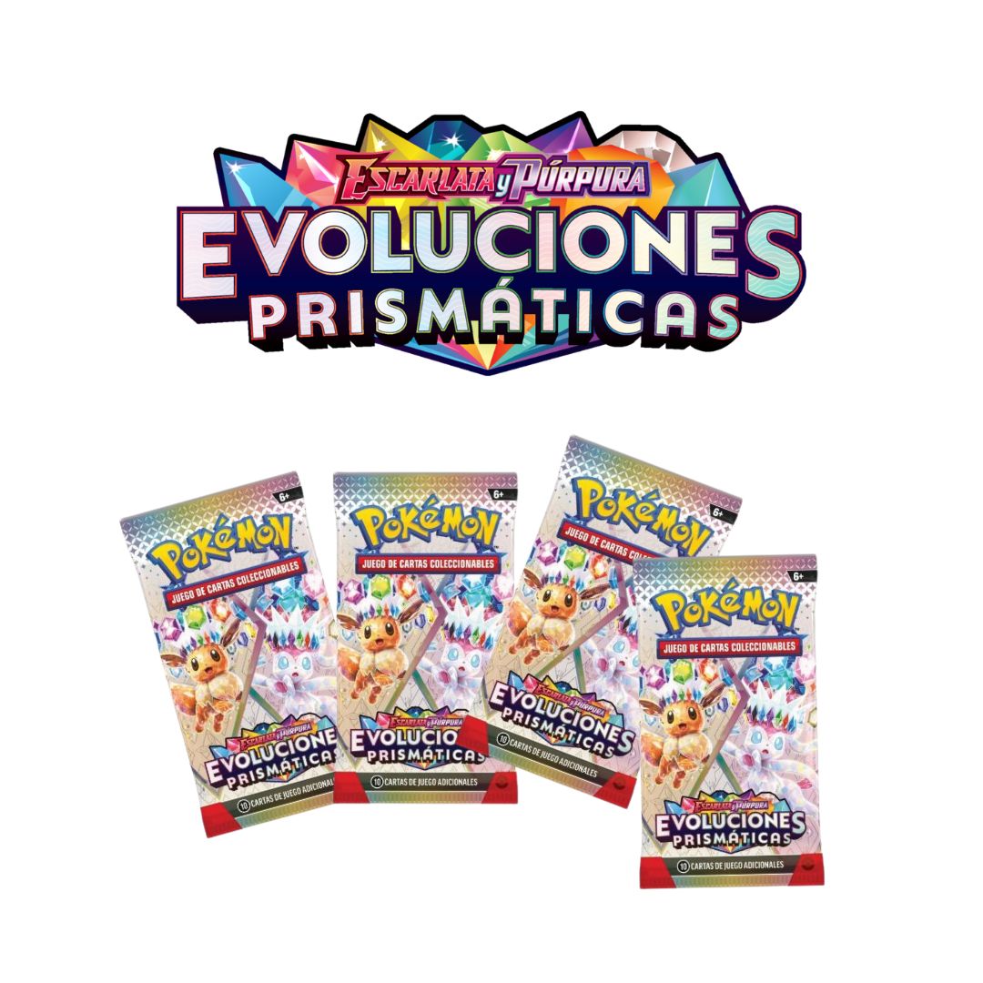 Pokémon TCG: Booster - Evoluciones Prismáticas (10 Cartas)