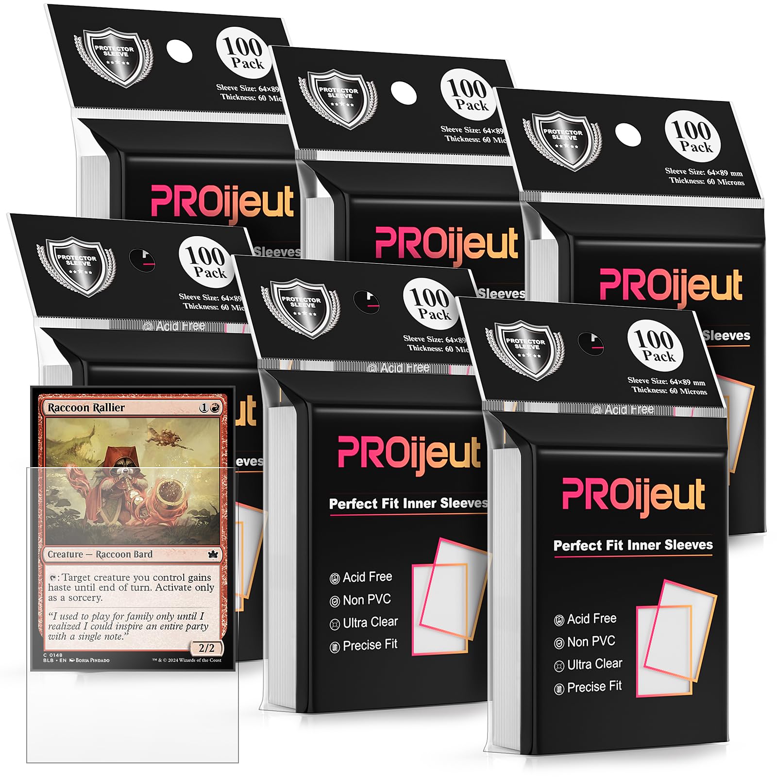 Accesorios - Paquete de 100 Fundas Perfect Fit para Cartas