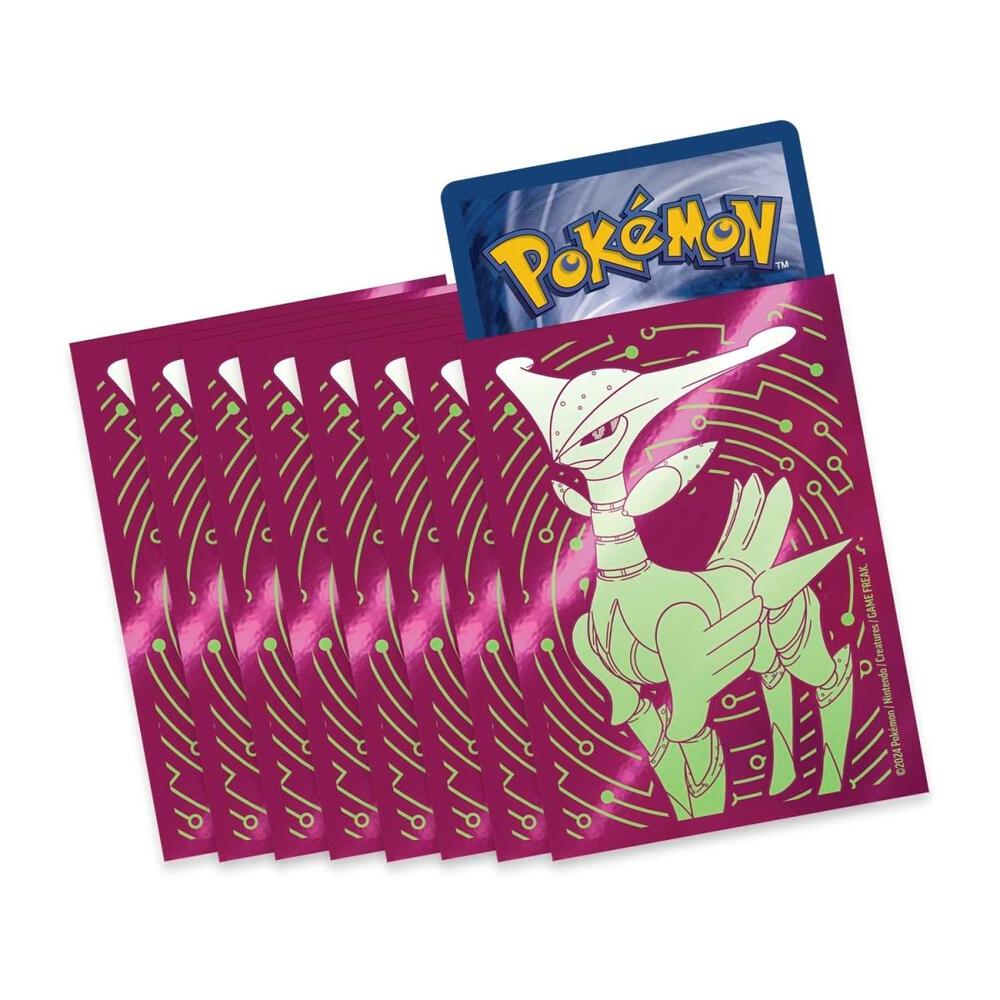 Accesorios- Iron Leaves Temporal Forces ETB Sleeves - Fundas para Cartas Pokémon (65 unidades)