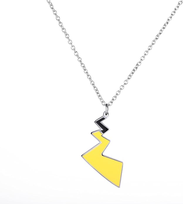 Pokémon Joyería: Collar Pika Tail de Acero Inoxidable