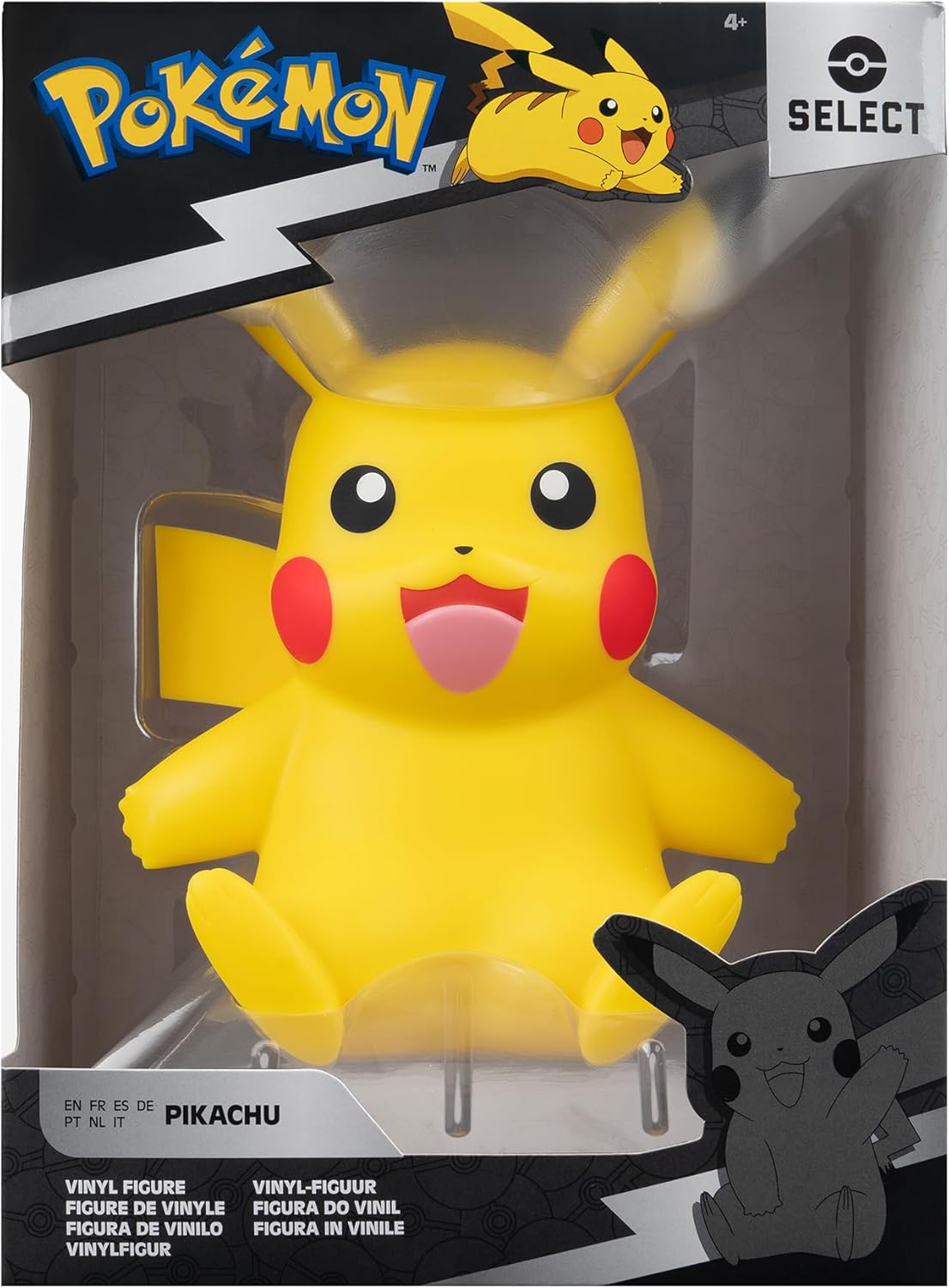 Pokémon: Figura Pikachu Select de Vinil – 8 pulgadas (edición oficial)