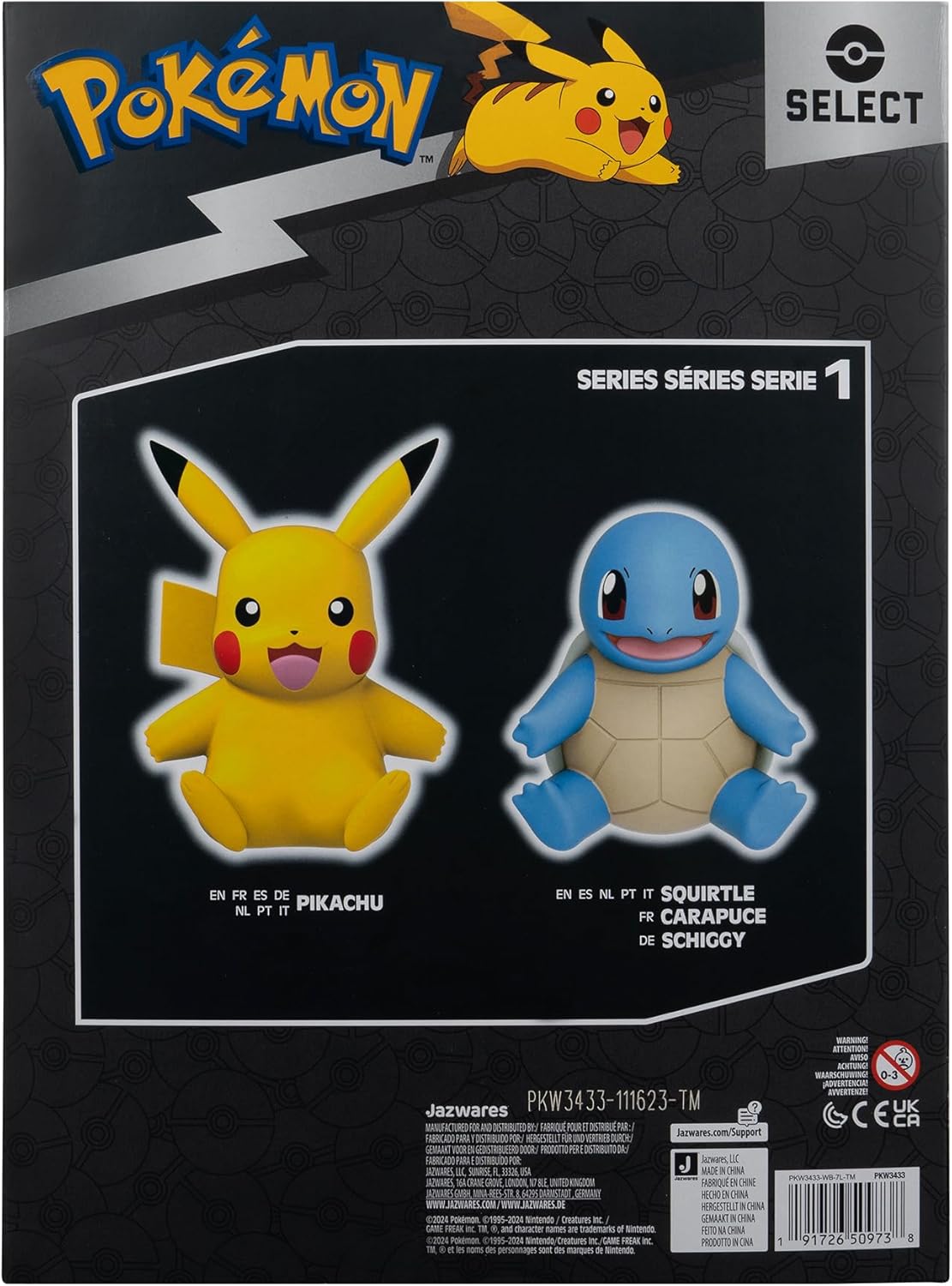 Pokémon: Figura Pikachu Select de Vinil – 8 pulgadas (edición oficial)