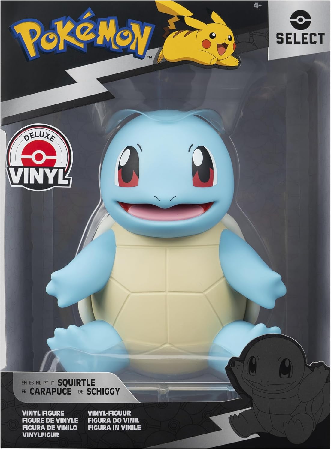 Pokémon: Figura Squirtle Select de Vinil – 8 pulgadas (edición oficial)