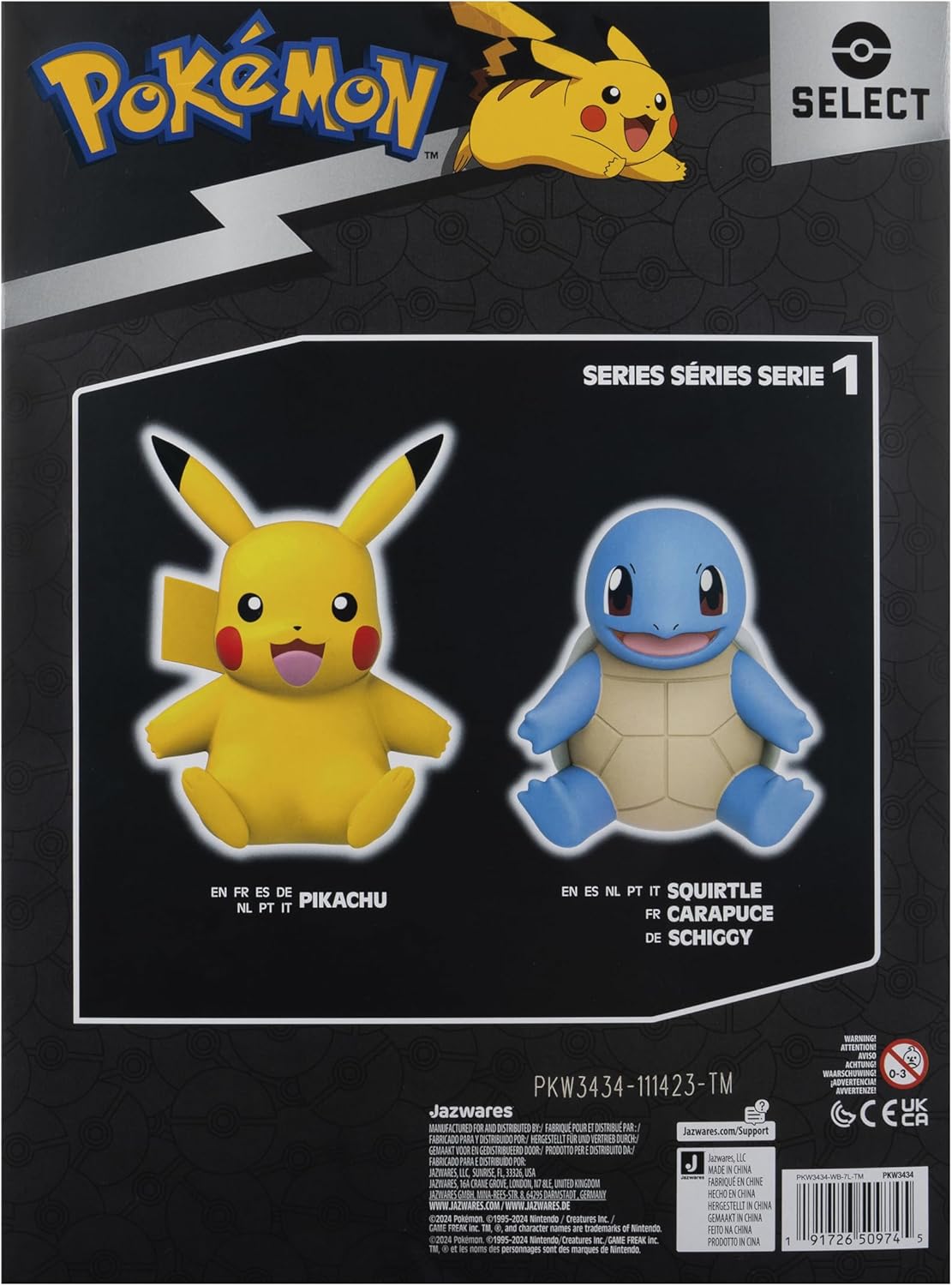 Pokémon: Figura Squirtle Select de Vinil – 8 pulgadas (edición oficial)