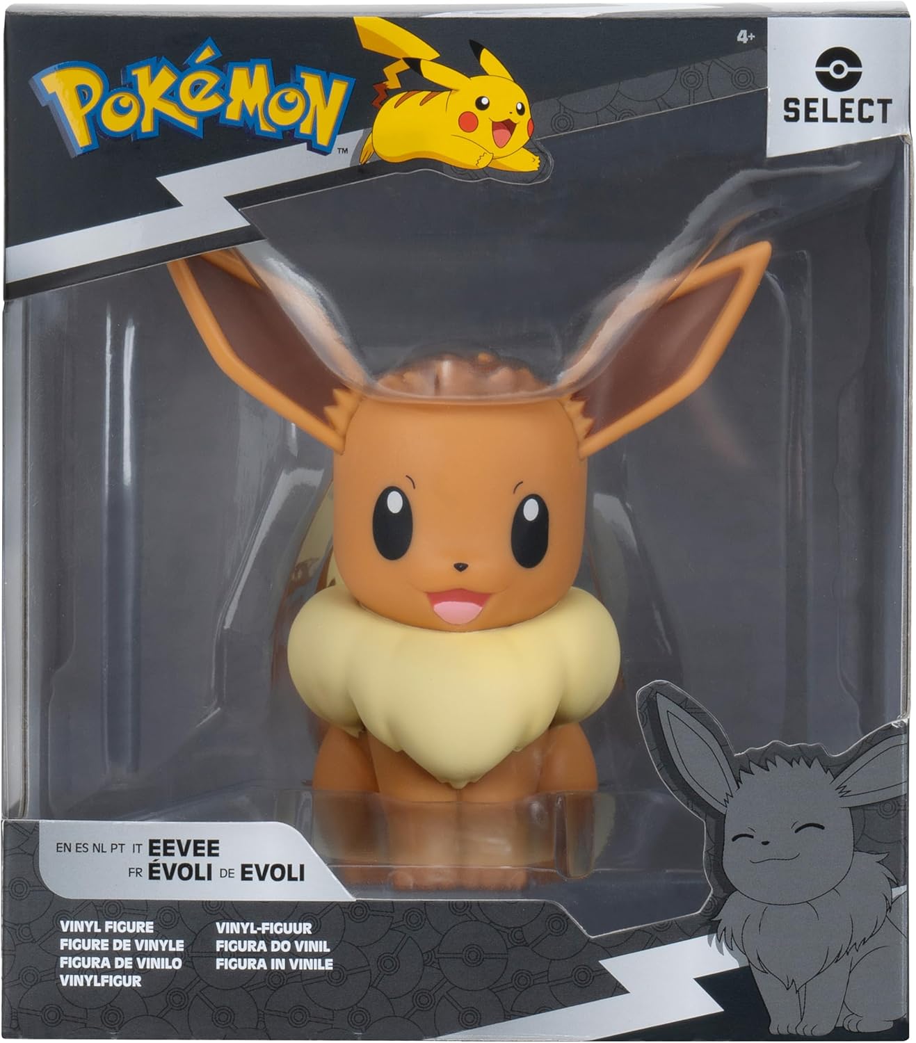Pokémon: Figura Eevee Select de Vinil – 4 pulgadas (producto oficial de Jazwares)