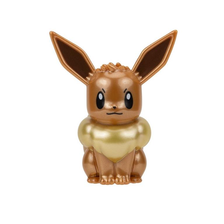 Pokémon: Figura Eevee Select Metálica de Batalla – 3 pulgadas (acabado especial, producto oficial de Jazwares)