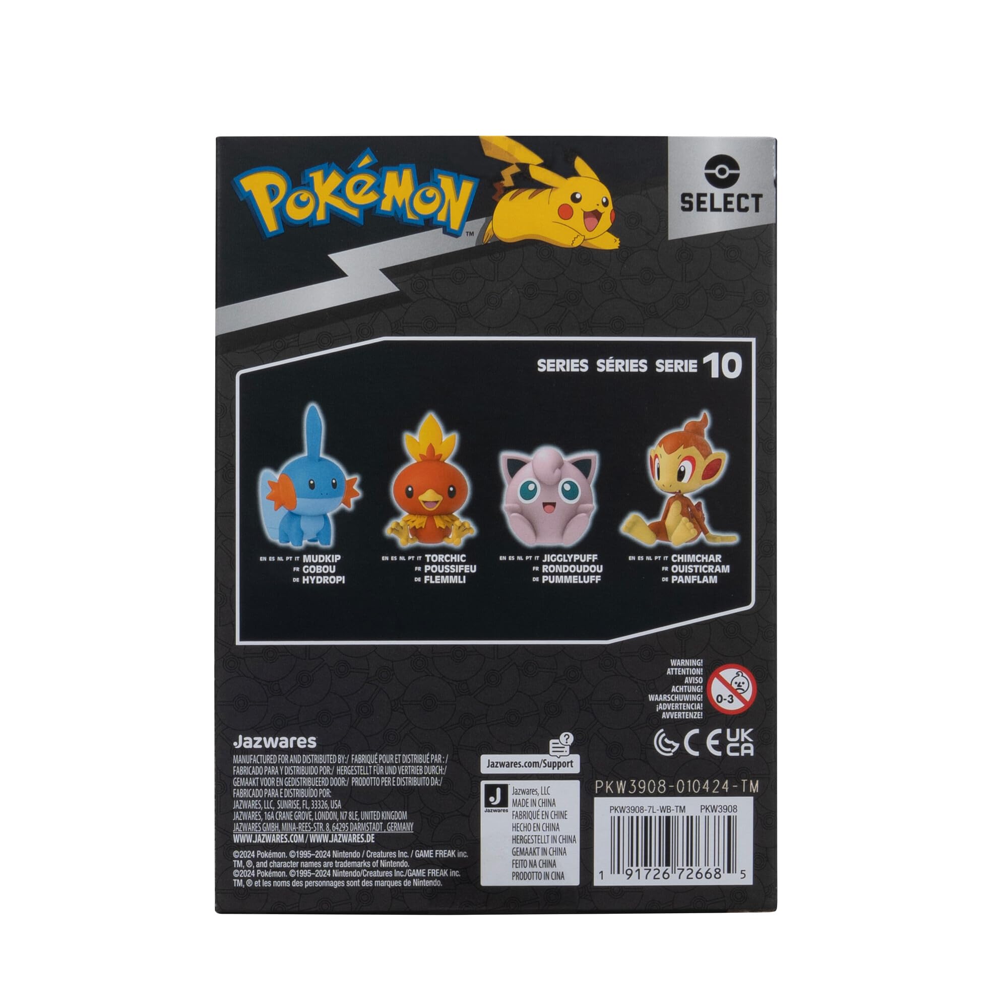 Pokémon: Figura Chimchar Select de Vinilo – 10 cm (producto oficial de Jazwares)