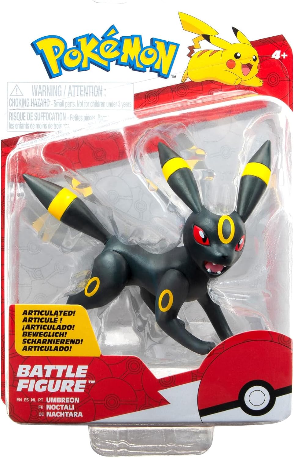 Pokémon: Figura Umbreon Articulada de Batalla – (producto oficial de Jazwares)